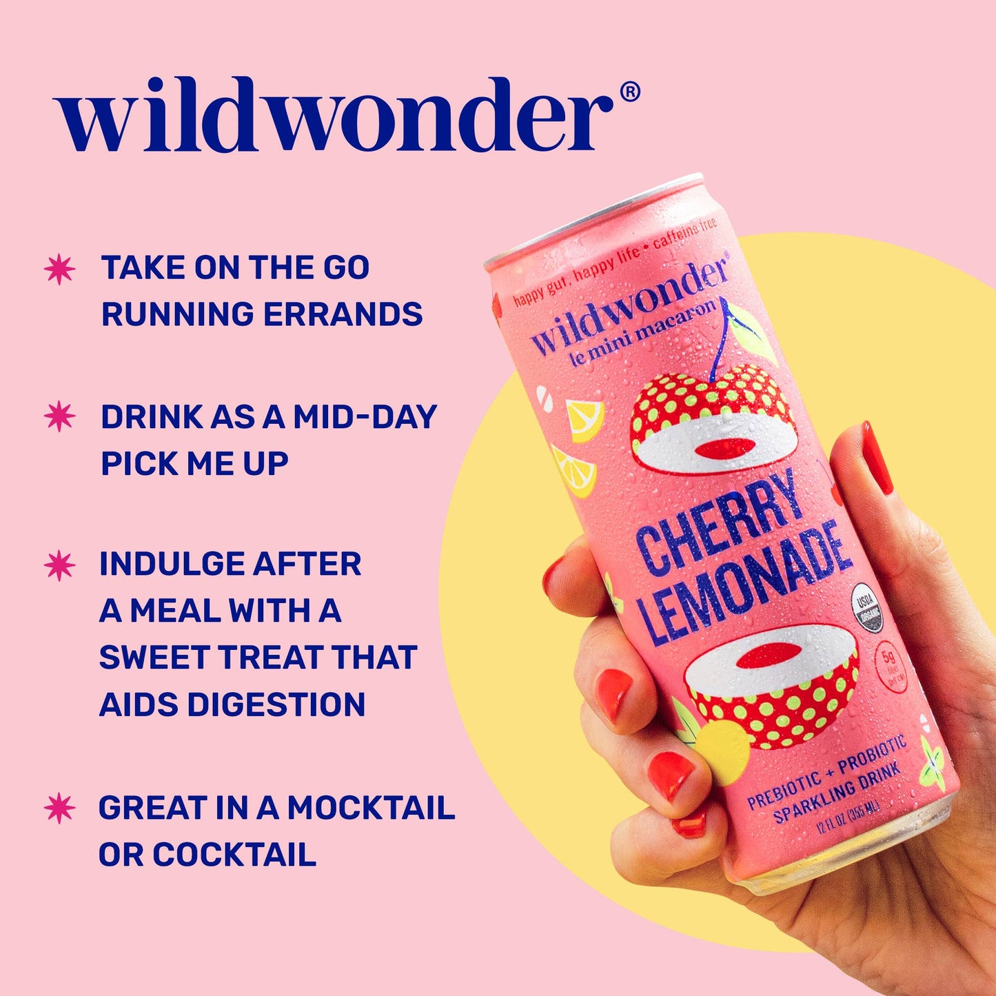 Cherry Lemonade Sparkling Prebiotic + Probiotic Drink