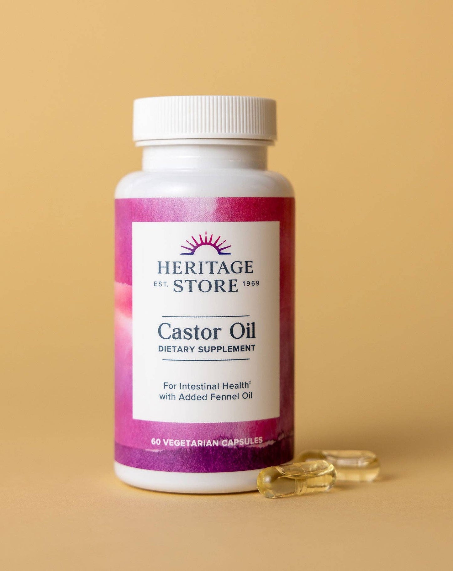 Castor Oil Capsules 60 ct: 60ct