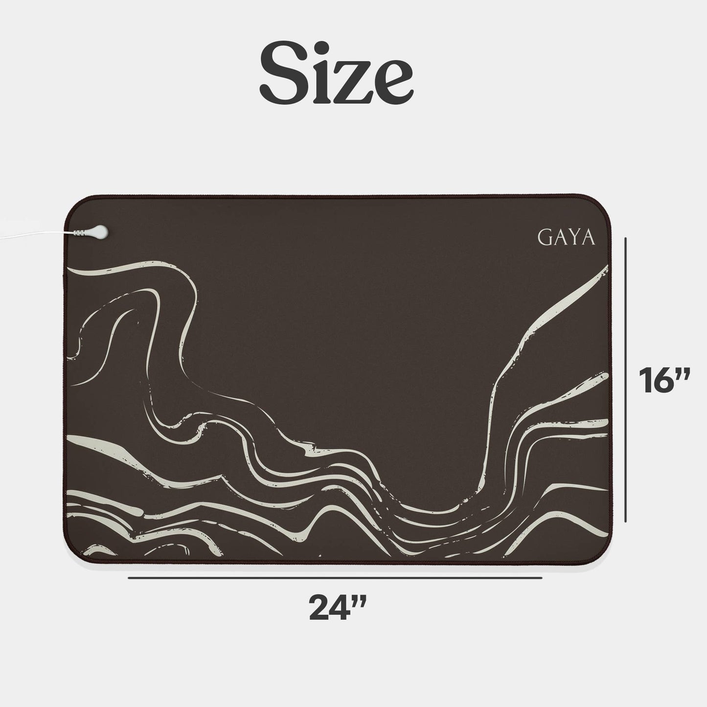 Brown Natural Flow Sleep Improving Quality Grounding Mat
