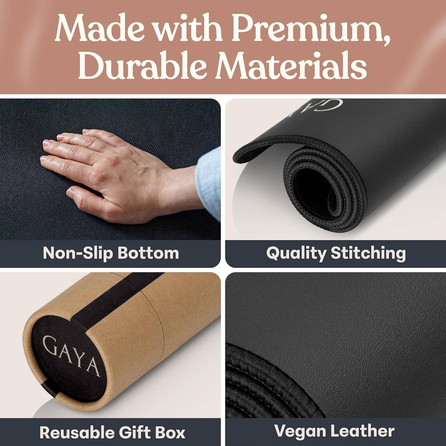 Black Sleep Improving High-Quality Durable Grounding Mat