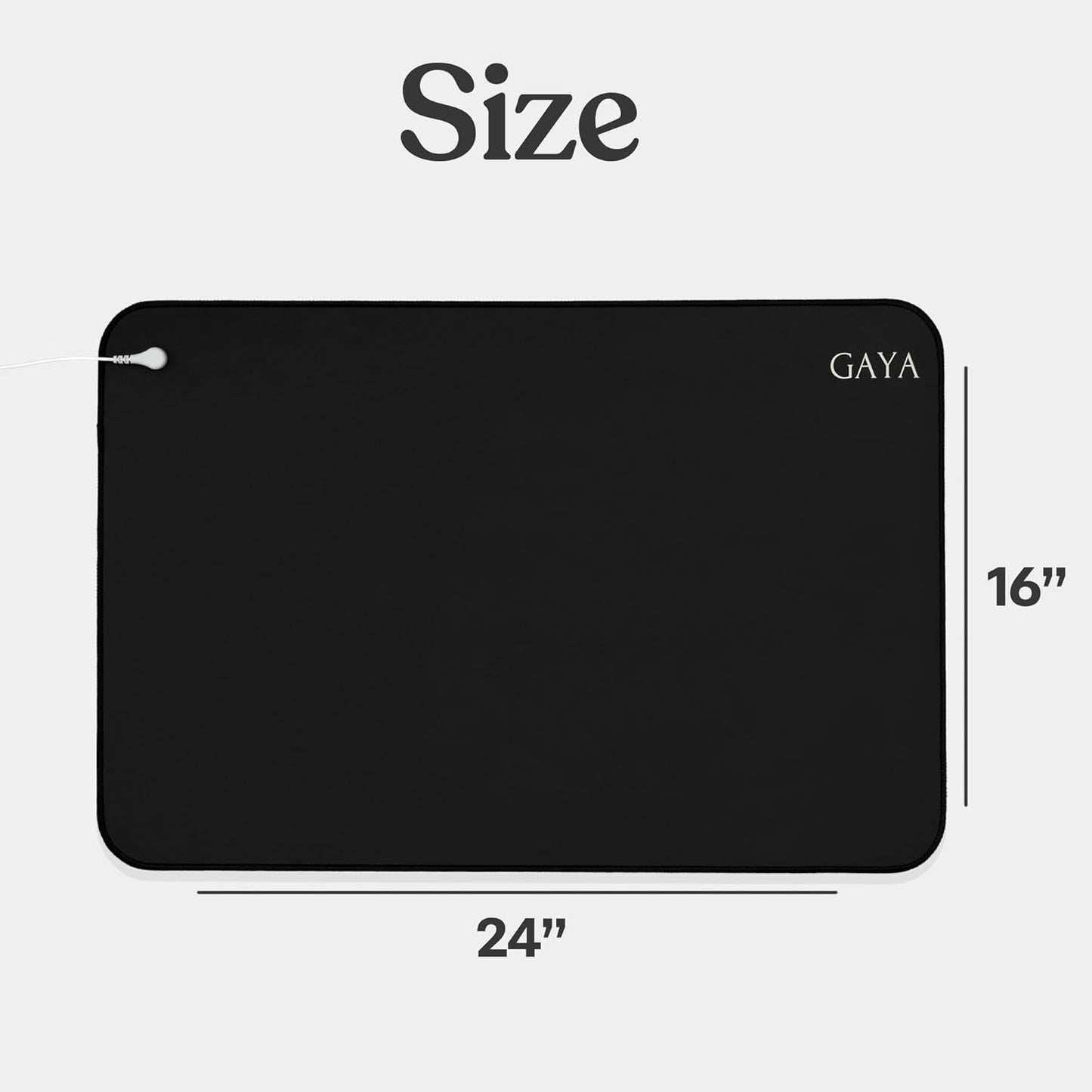 Black Sleep Improving High-Quality Durable Grounding Mat