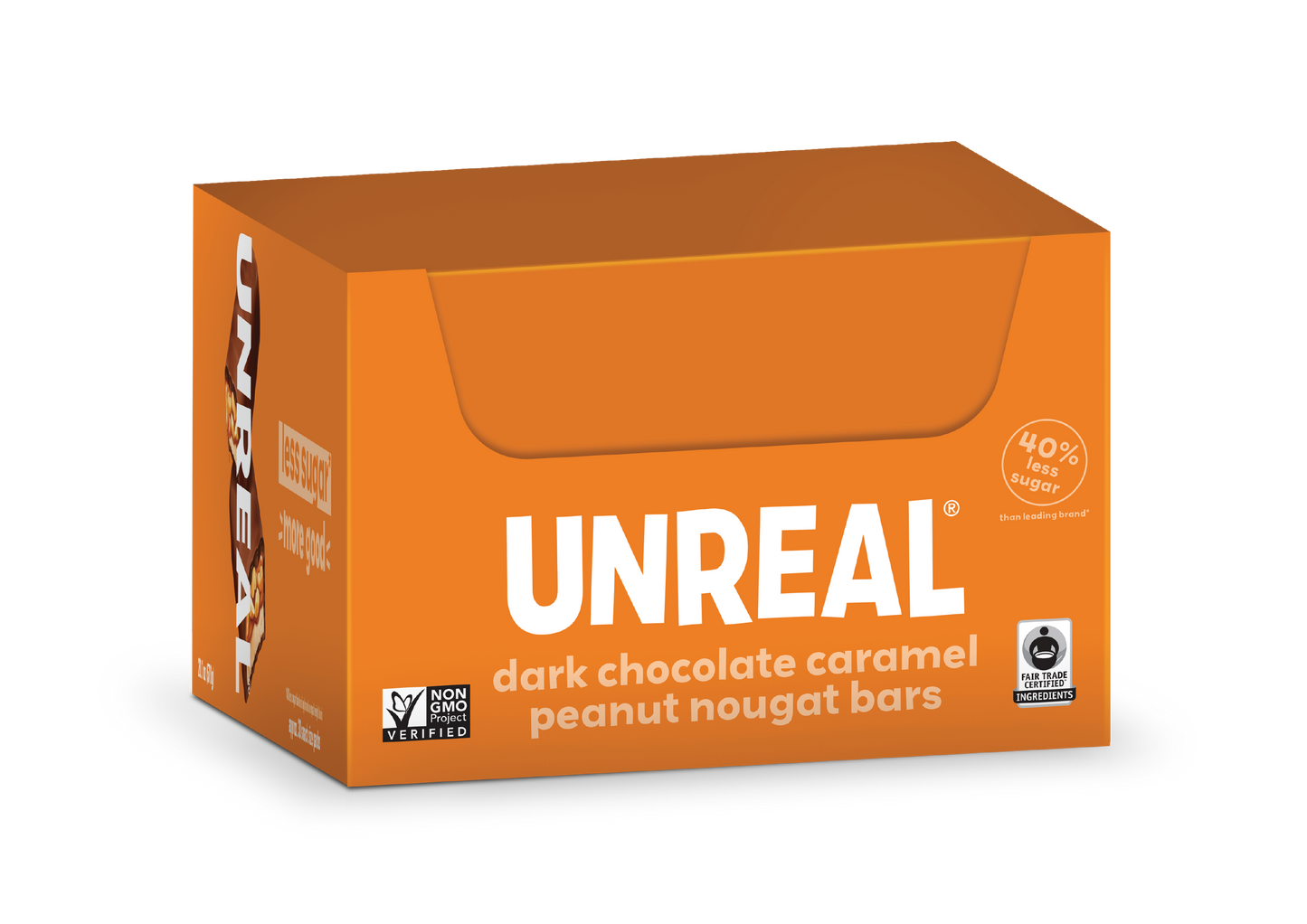 Dark Chocolate Caramel Peanut Nougat Bars Caddy - 30 Bars: 30 bar caddy