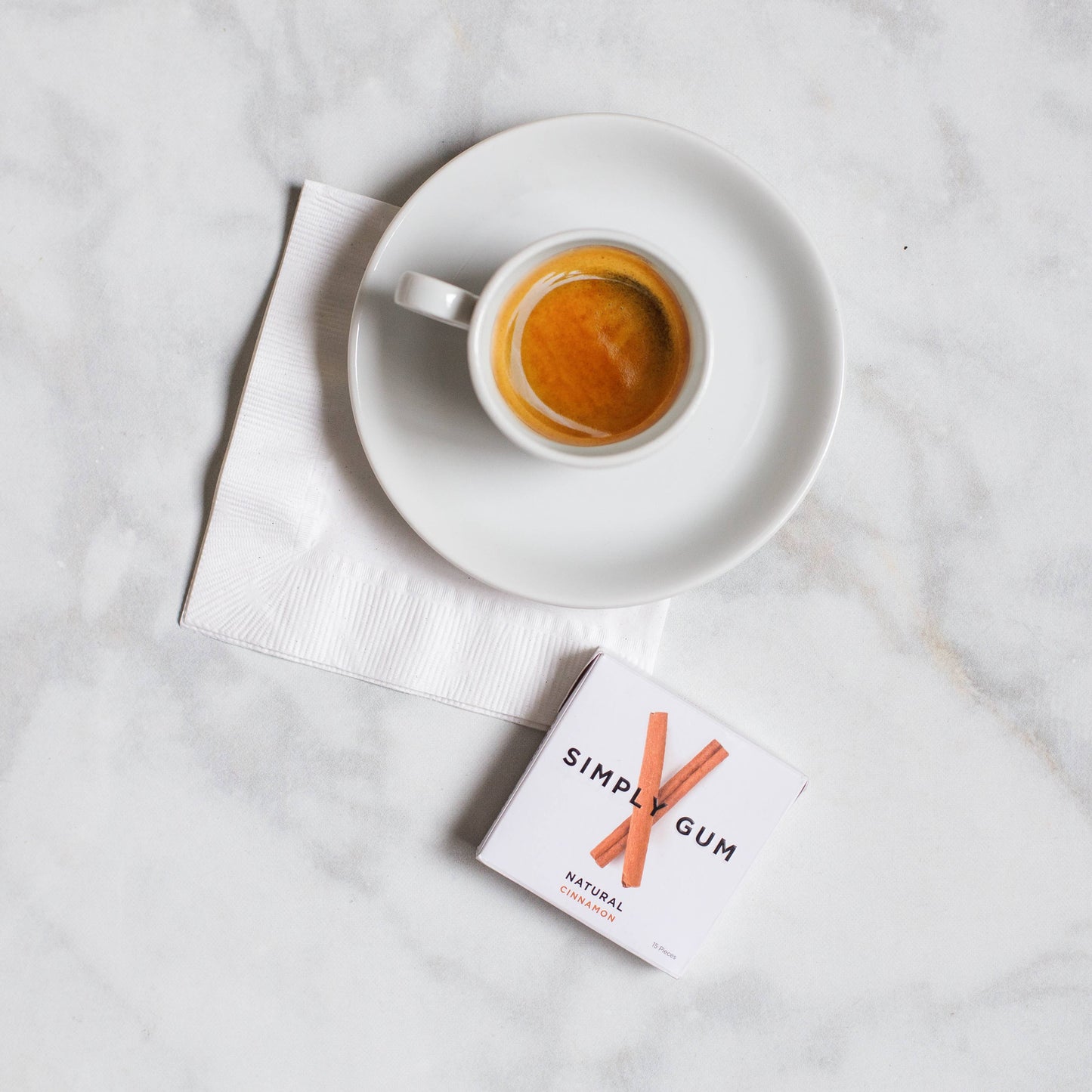 Cinnamon Chewing Gum - Natural + Plastic-Free | 12 Pack