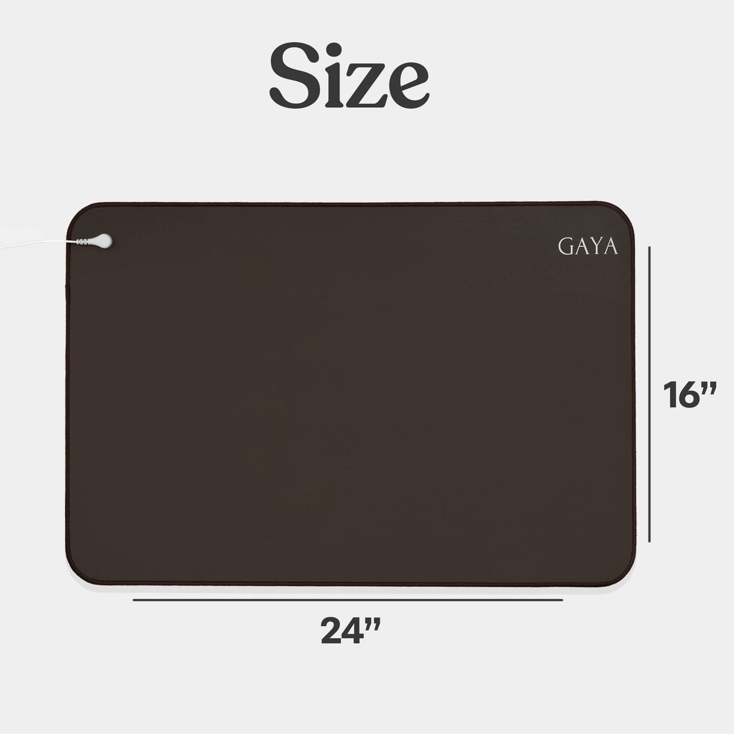 Brown Sleep Improving High-Quality Durable Grounding Mat: Brown