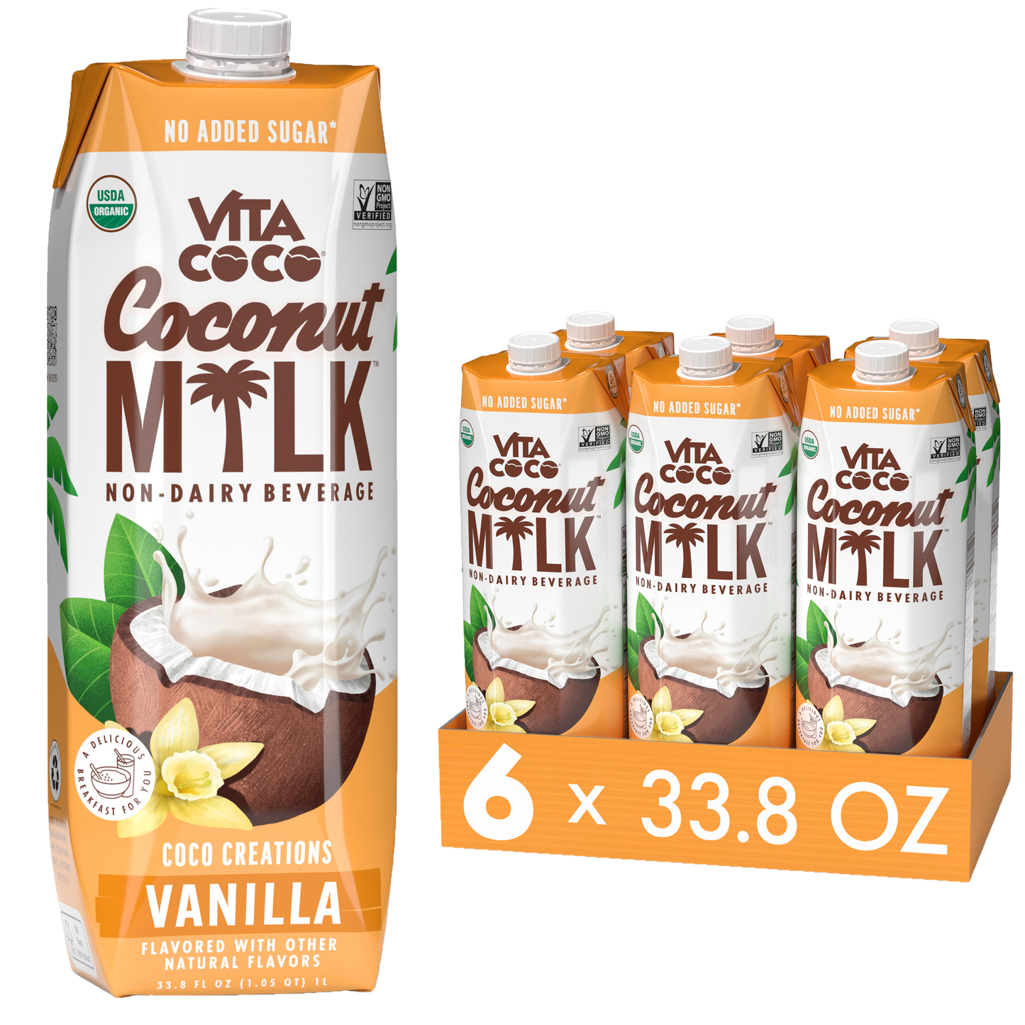 Wholesale: Vita Coco Coconut Milk, Vanilla 33.8oz