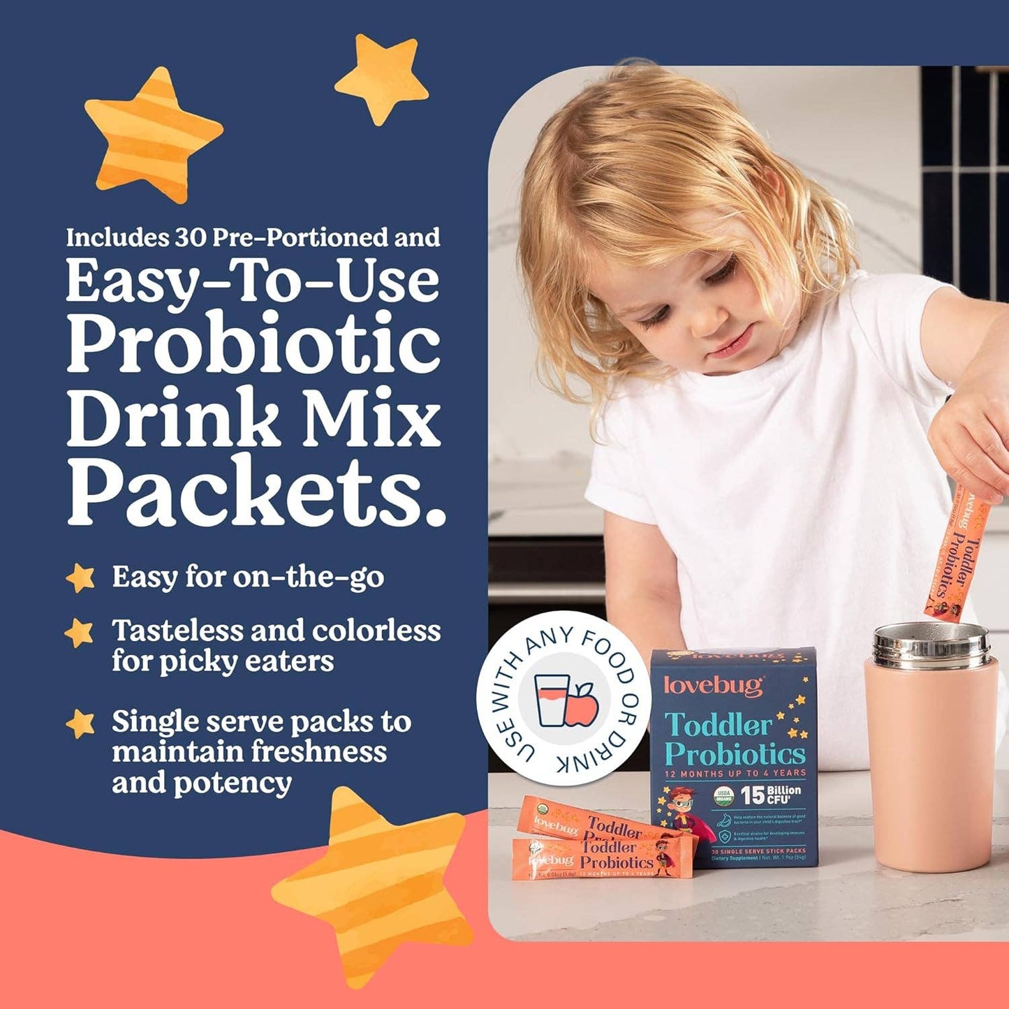 Toddler Probiotics 12 months - 4 Years Organic (Powder)