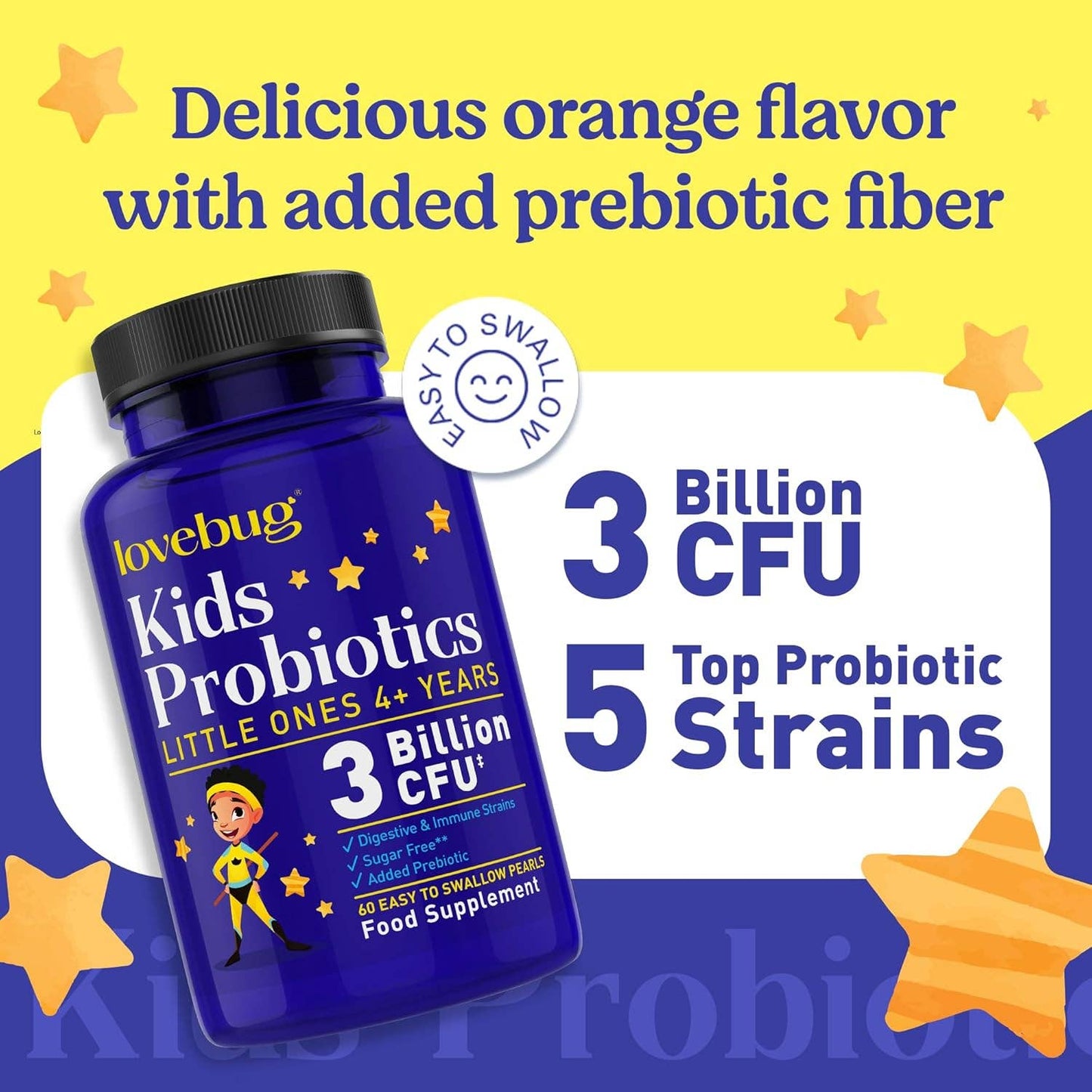Kids Probiotics - Easy-To-Swallow Spheres