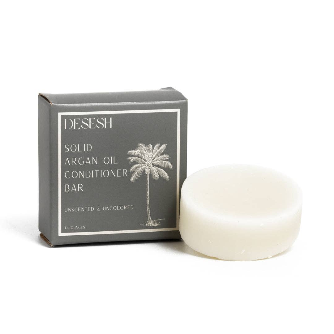 Solid Argan Oil Conditioner Bar (No Artificial Fragrances): Tea Tree & Mint