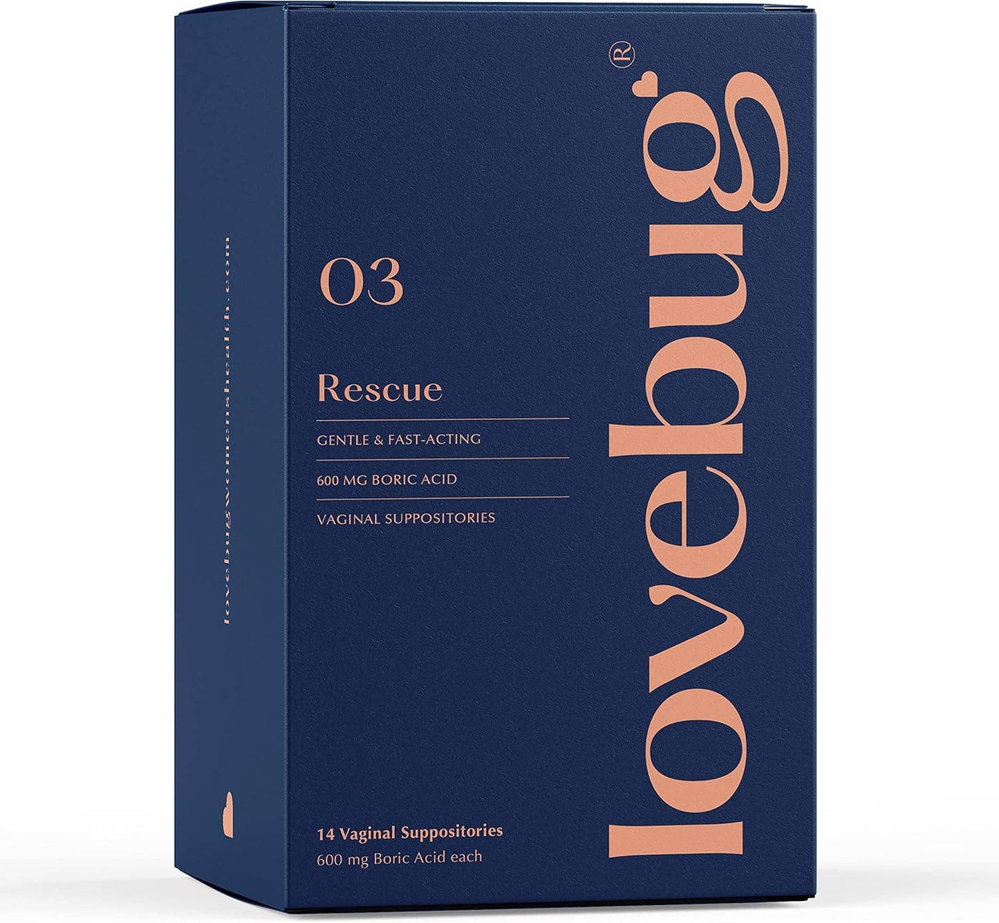 Rescue- Vaginal Boric Acid Suppositories