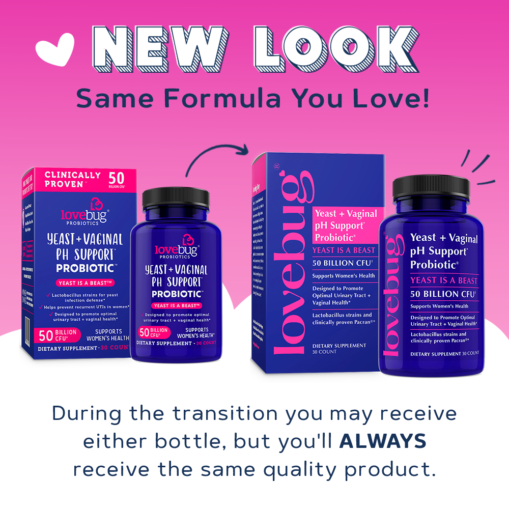 Yeast & Vaginal pH Support Probiotic Oral Supplement