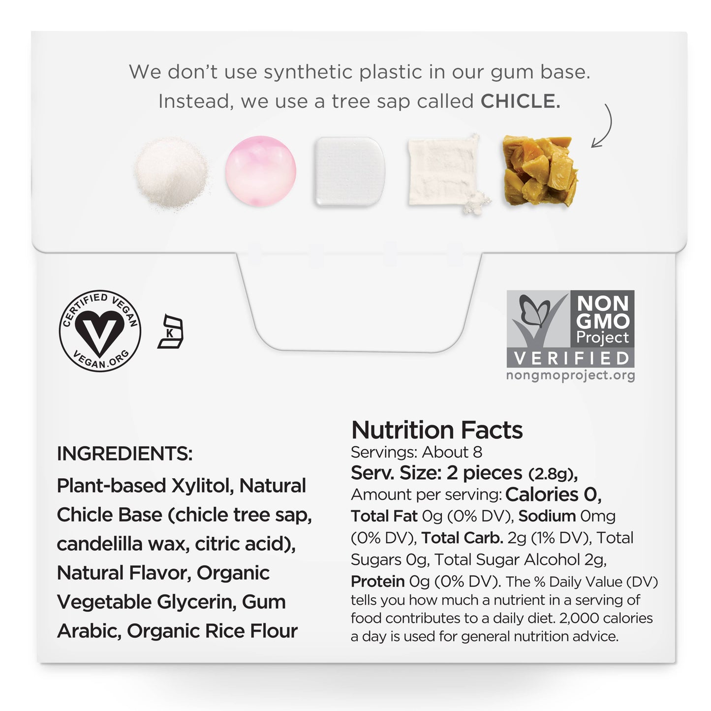 Sugar Free Bubble Gum - Natural + Plastic-Free | 6 Pack
