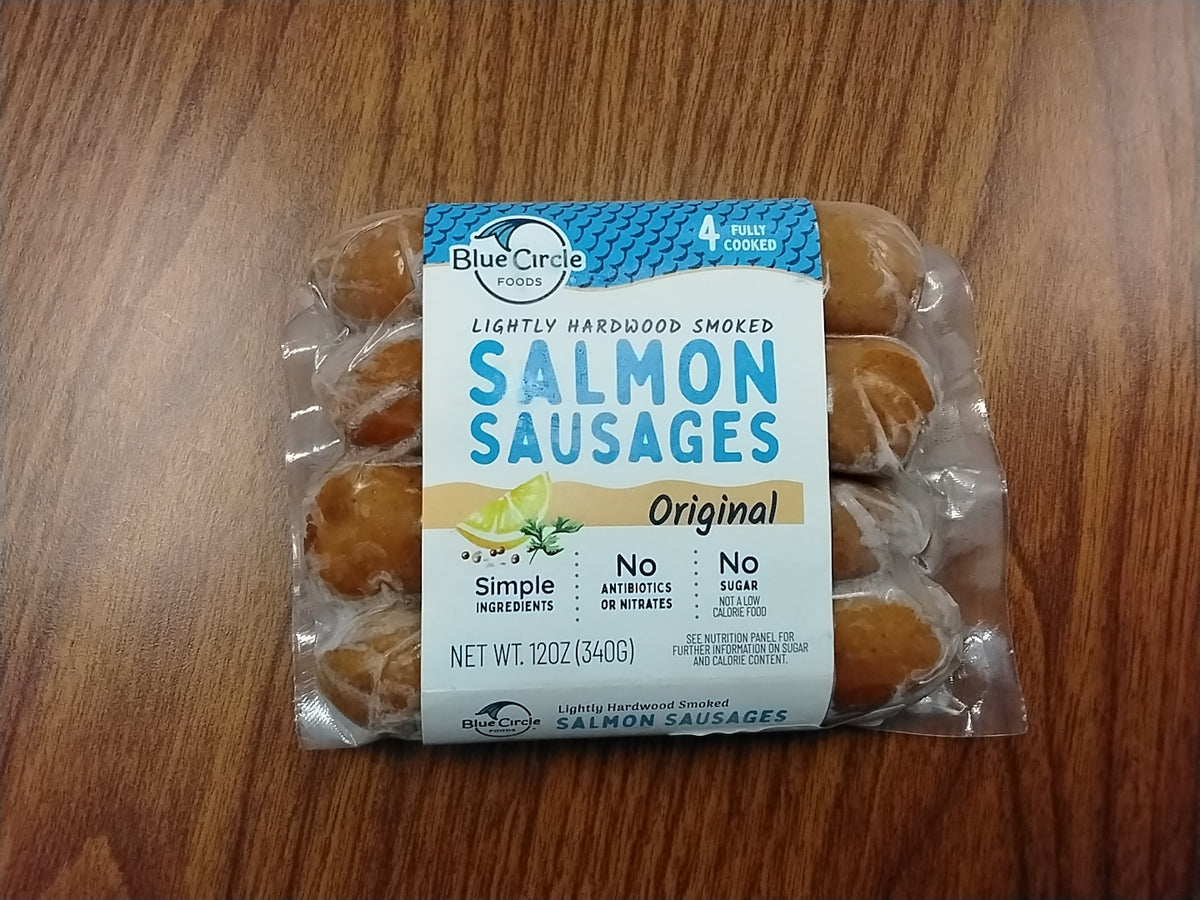 Salmon sausages 4 pack fully cooked