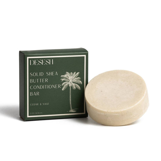 Solid XL Shea Butter Conditioner Bar (Natural Fragrances): Cedar & Sage