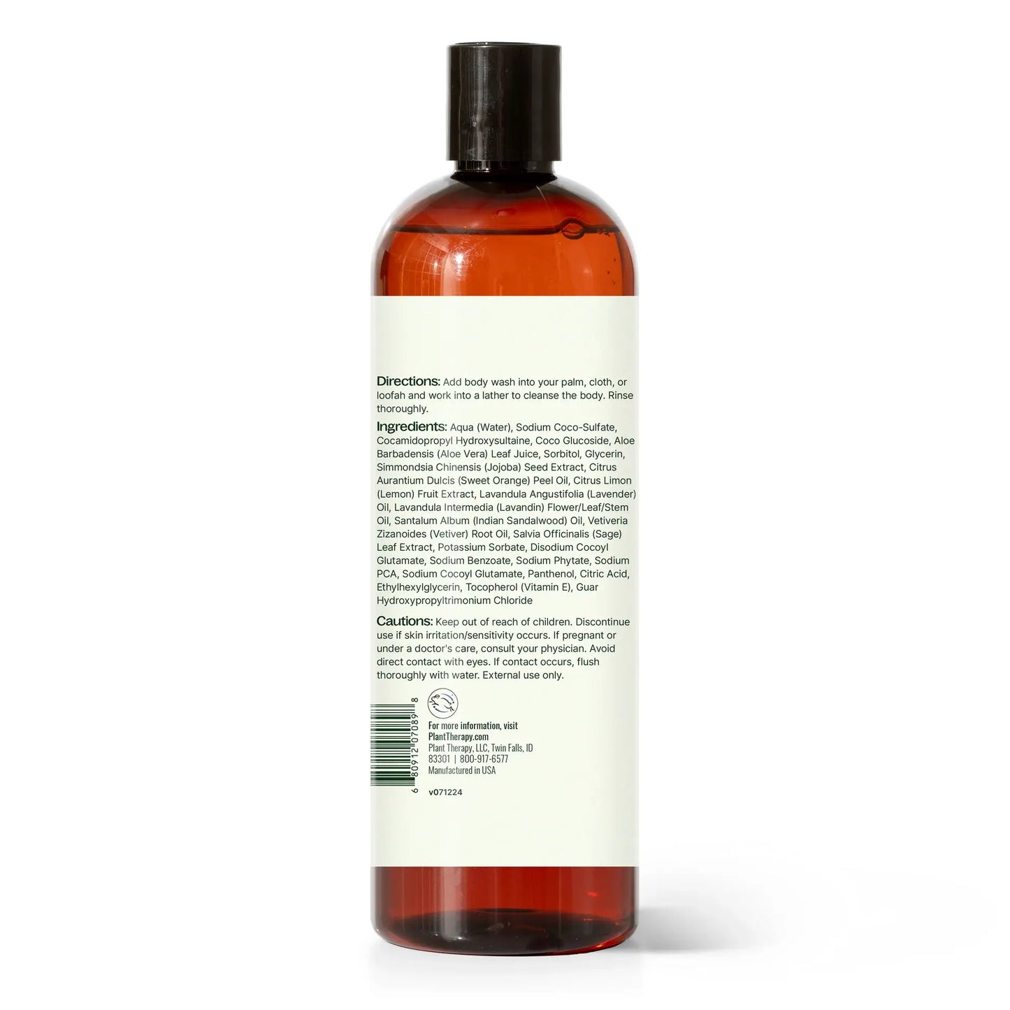 Plant Therapy Lavender Sandalwood Body Wash16 oz
