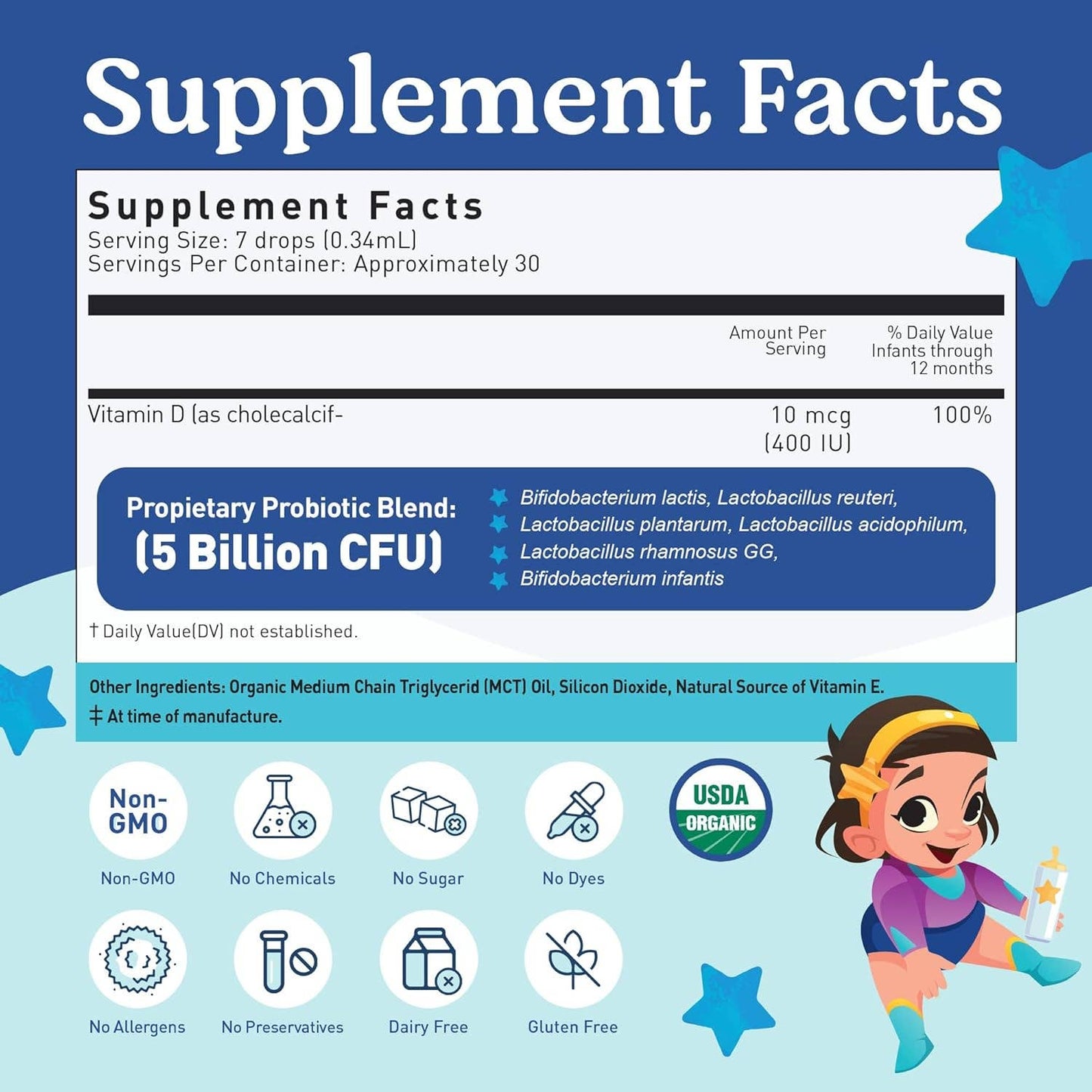 Organic Baby Probiotic Drops