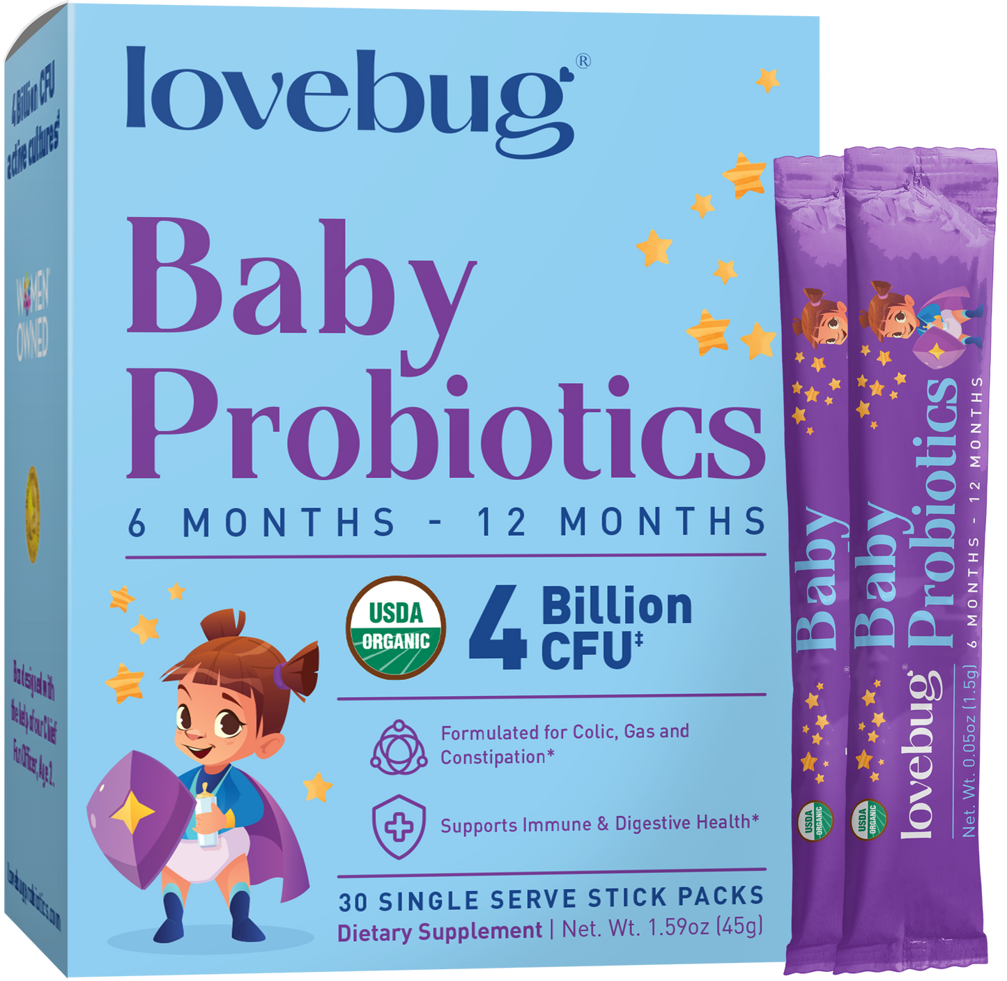 Baby Probiotics 6-12 Months Organic (Powder)