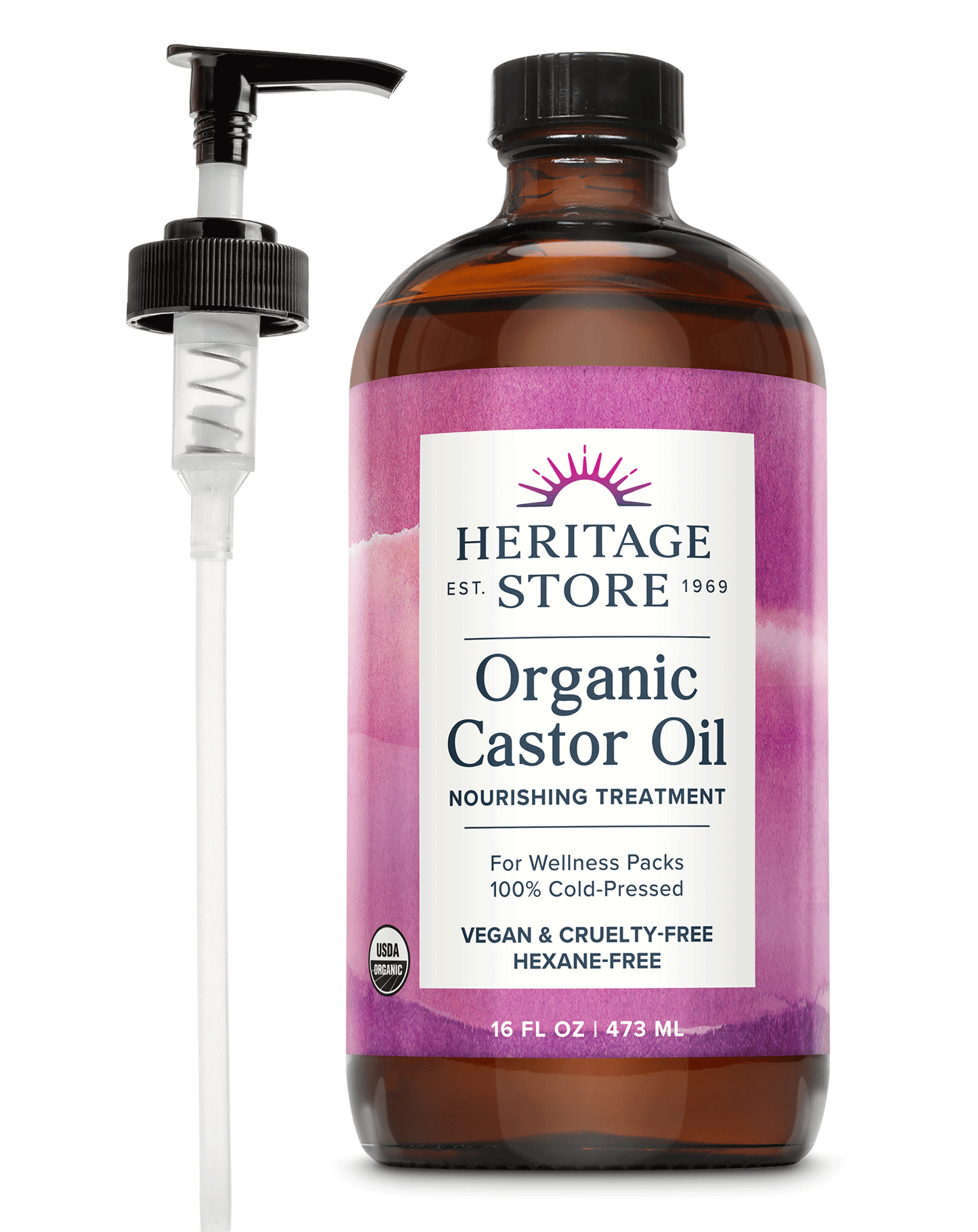 Organic Castor Oil 16 oz/32 oz: 32oz