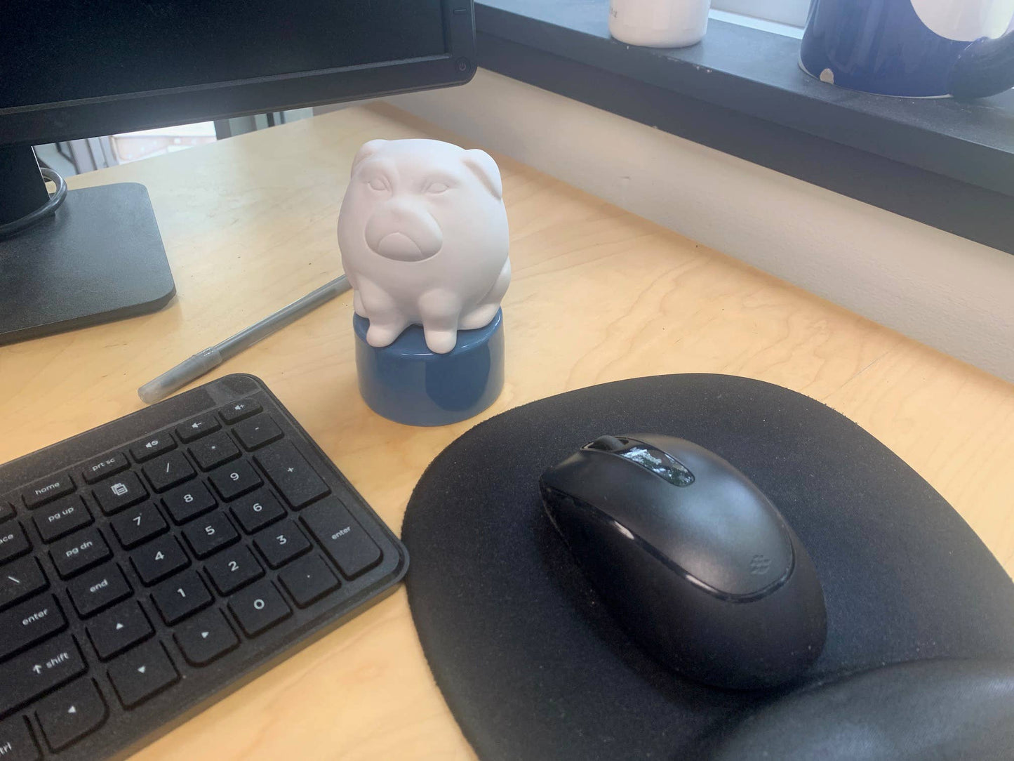 Dog Diffuser - Ceramic passive, non powered desk diffuser