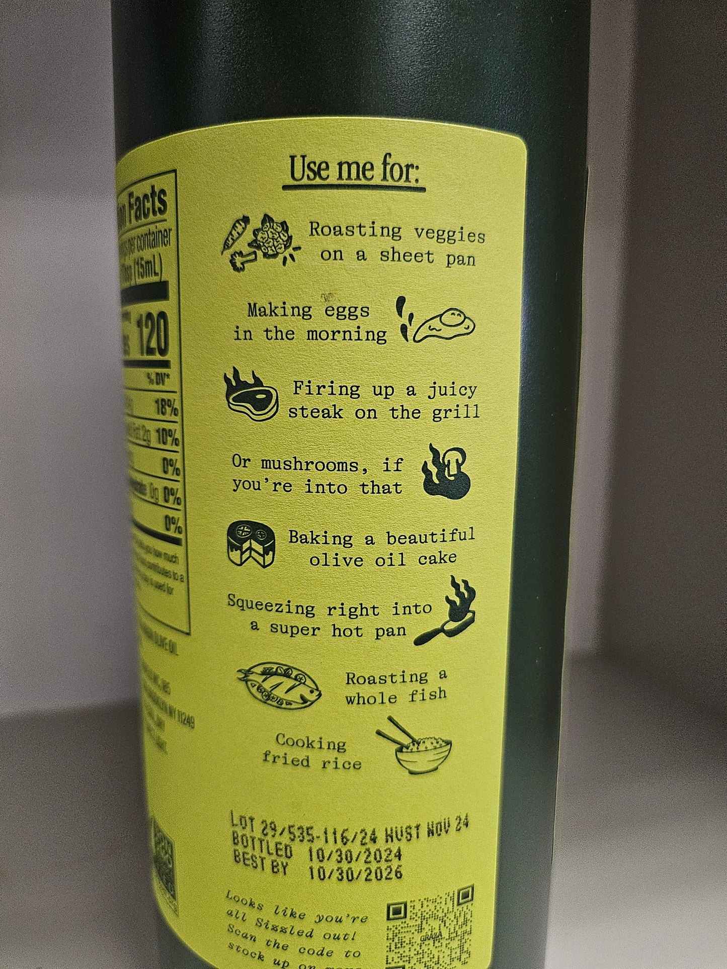 Graza Olive Oil Sizzle 33.80oz