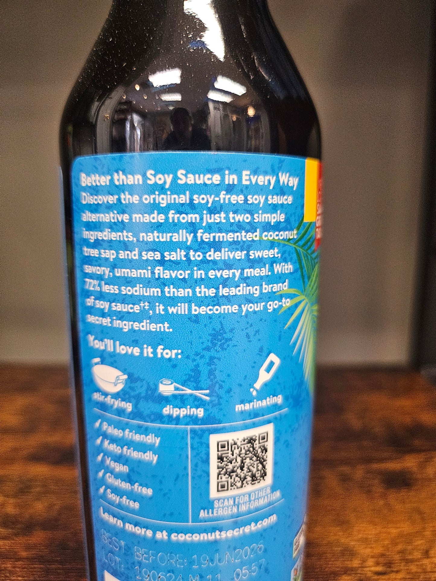 Nutiva Coconut Secret Soy Free Soy Sauce 8 oz