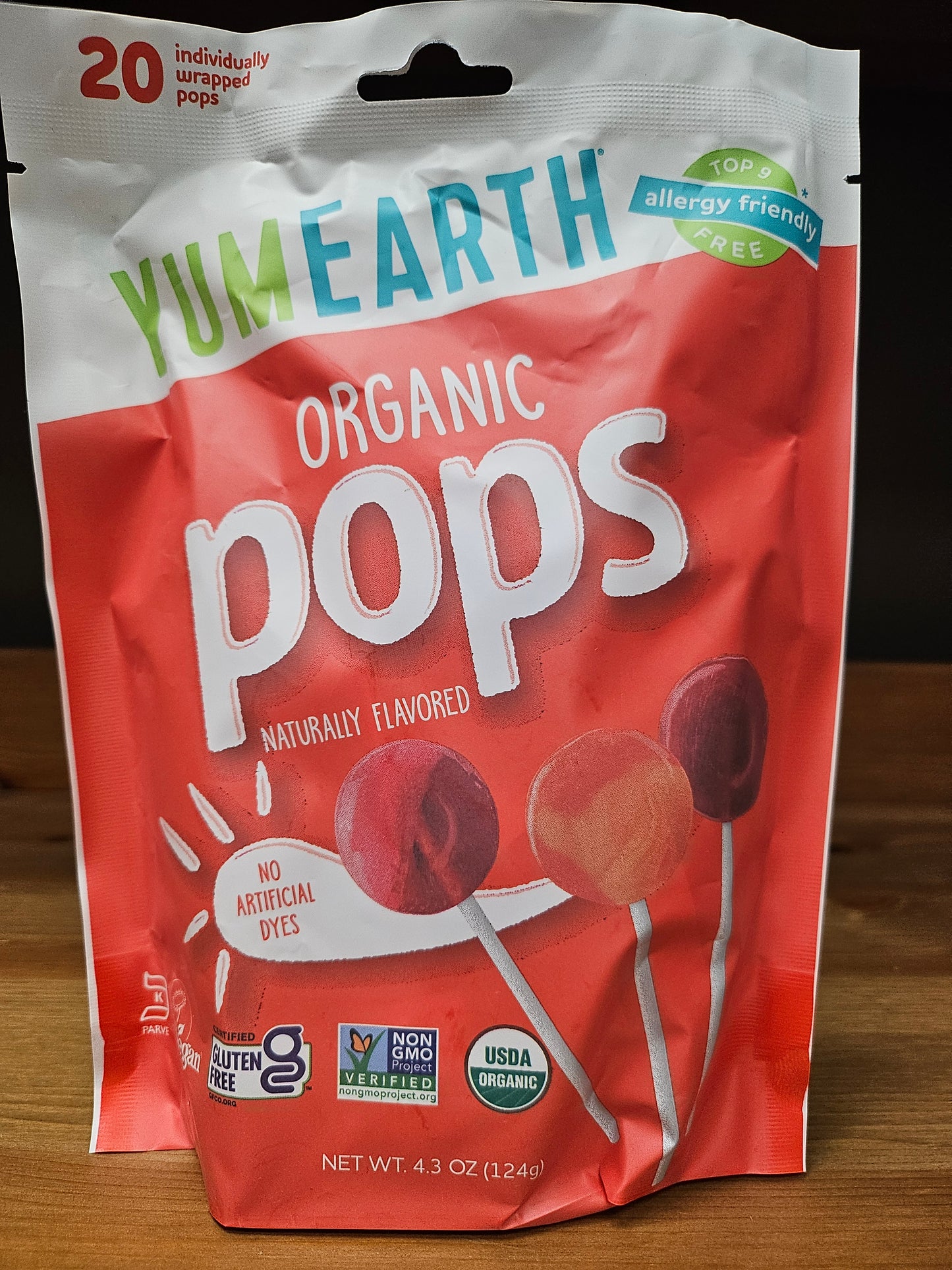 YUMEARTH Organic Pops 4.3oz