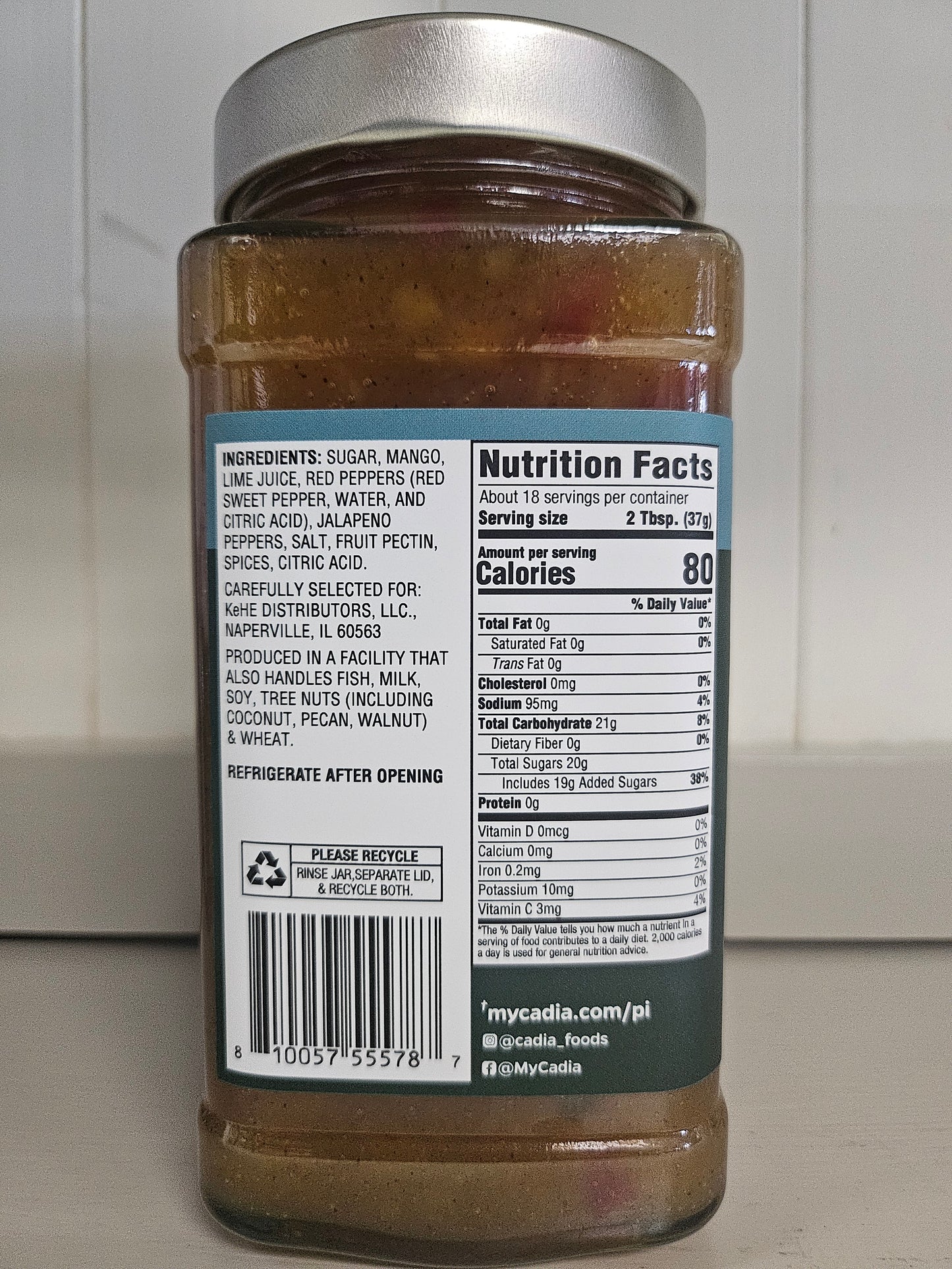 Cadia Everyday Mango Chili Lime Sauce