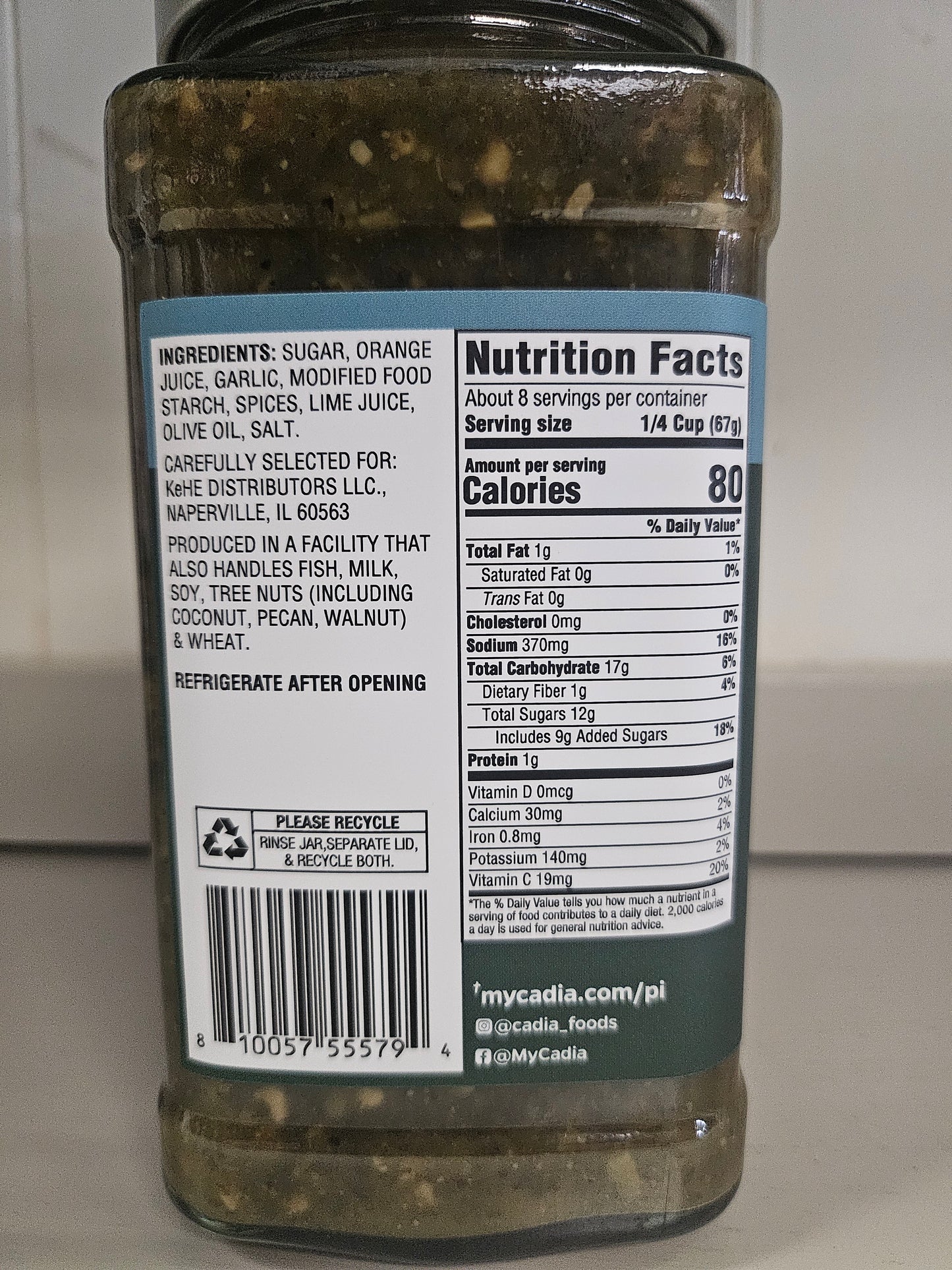 Cadia Everyday MOJO Sauce