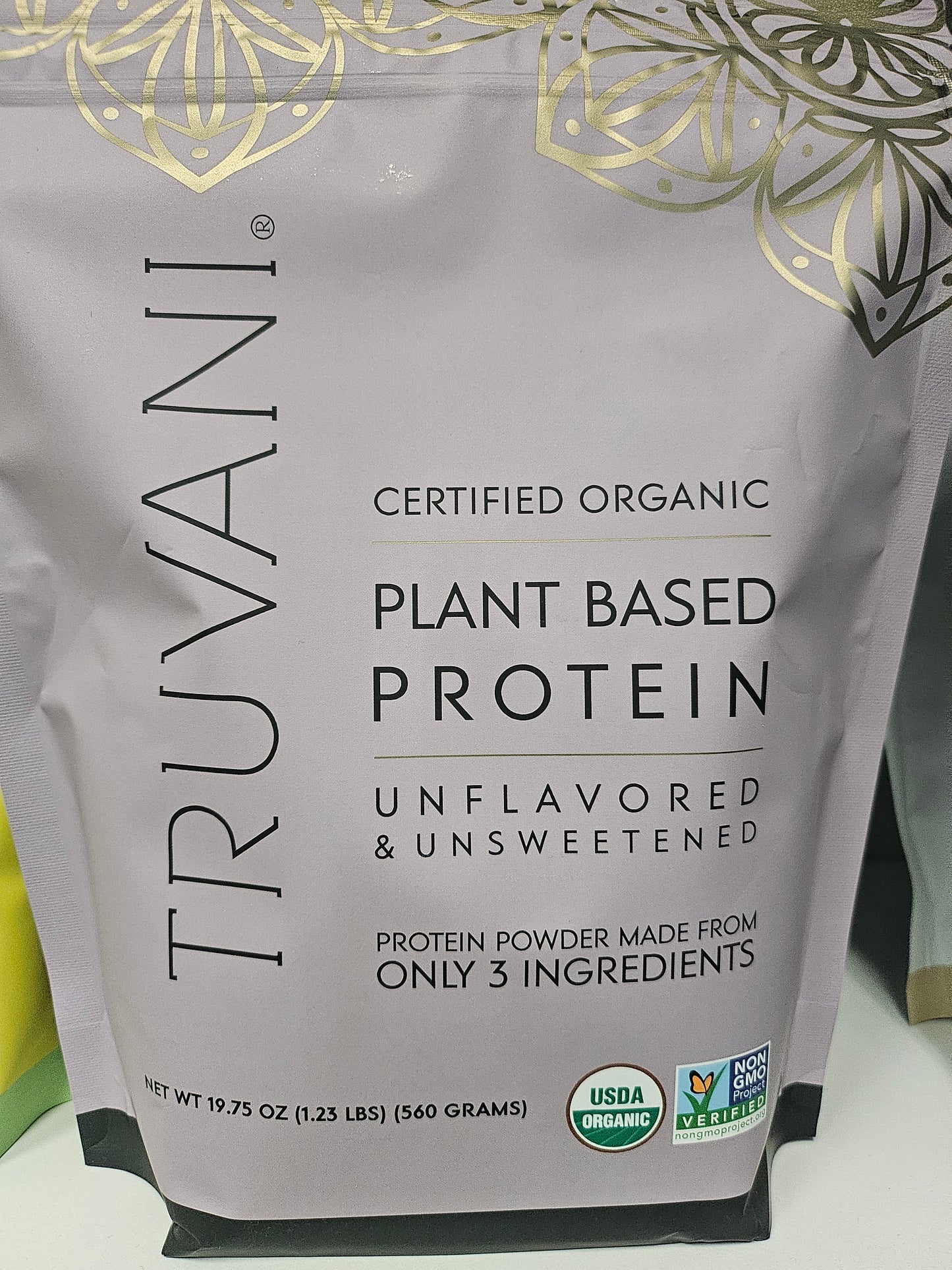 Truvani Plant Protein Powder Unfiltered 19.75 oz