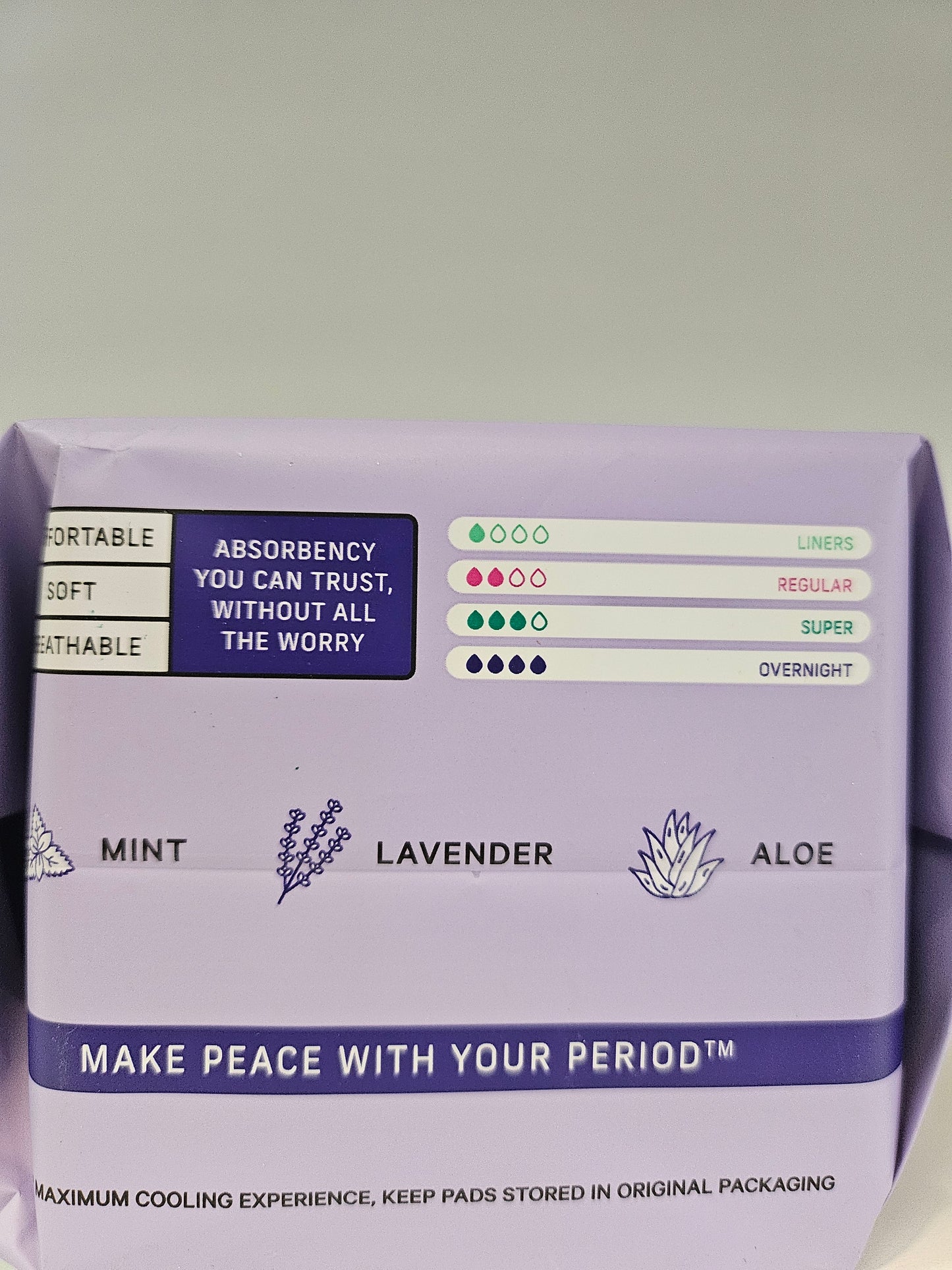 The Honey Pot Overnight Pads Lavender