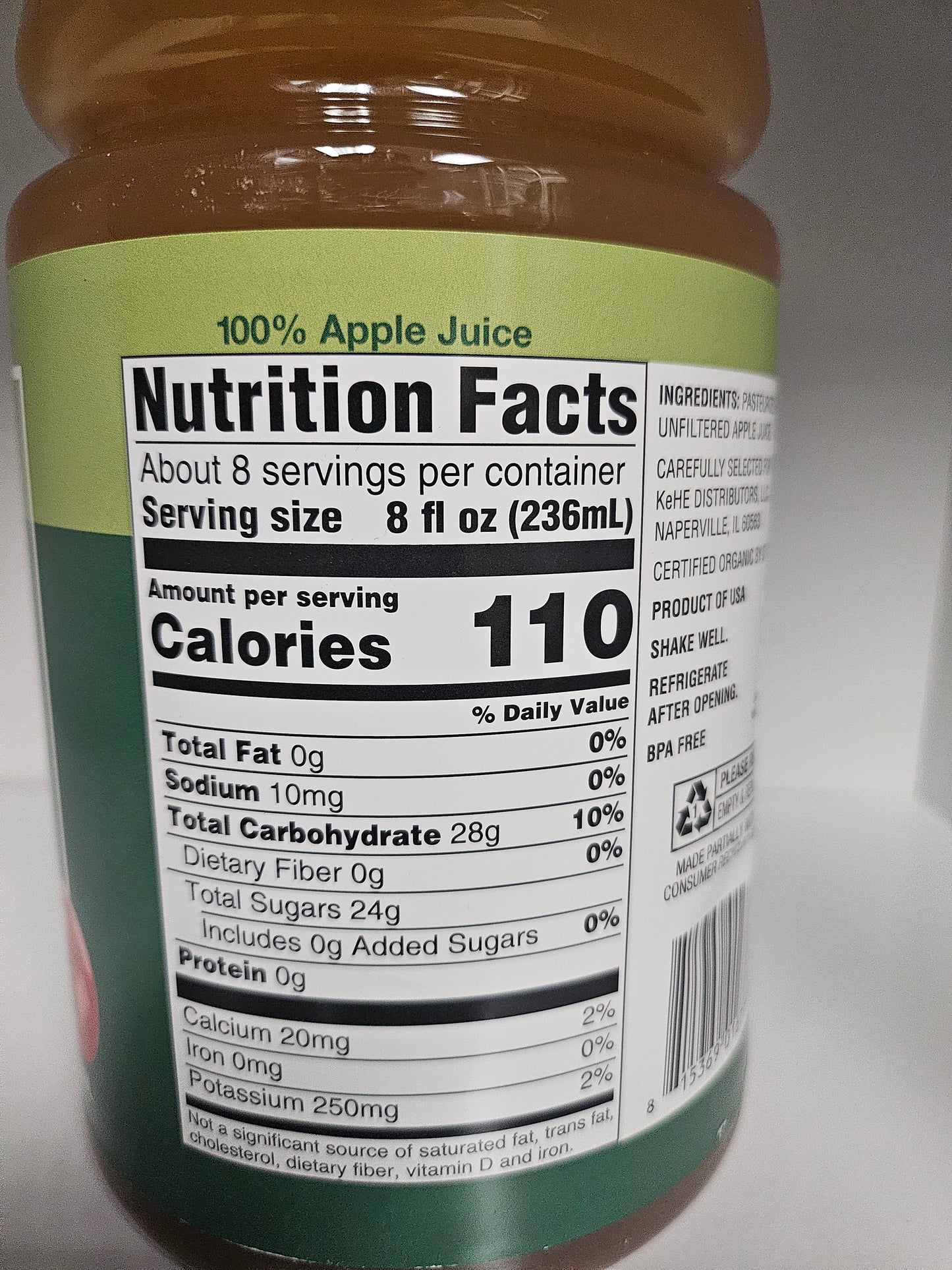 Cadia Organic Apple Juice