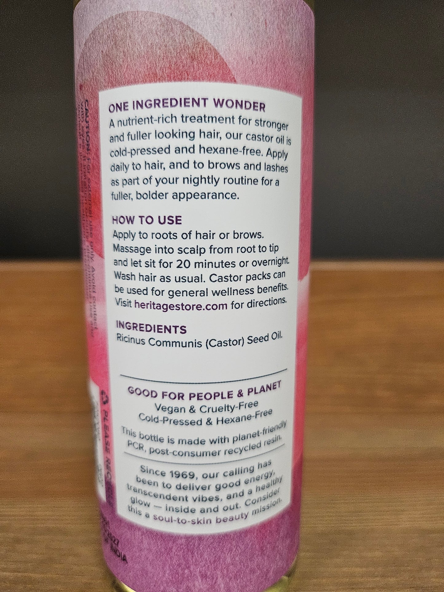 Heritage Castor Oil 8oz