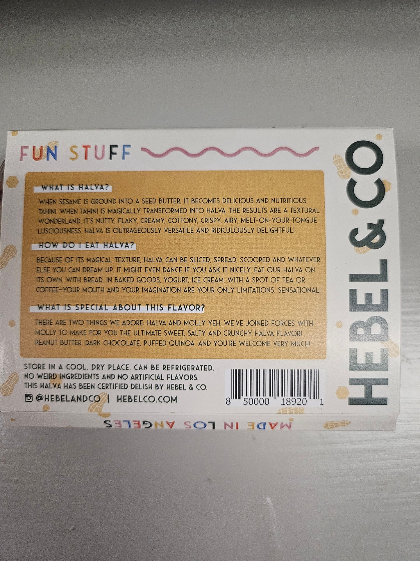 Organic Sesame Tahini Halva Peanut Butter Chocolate Crisp