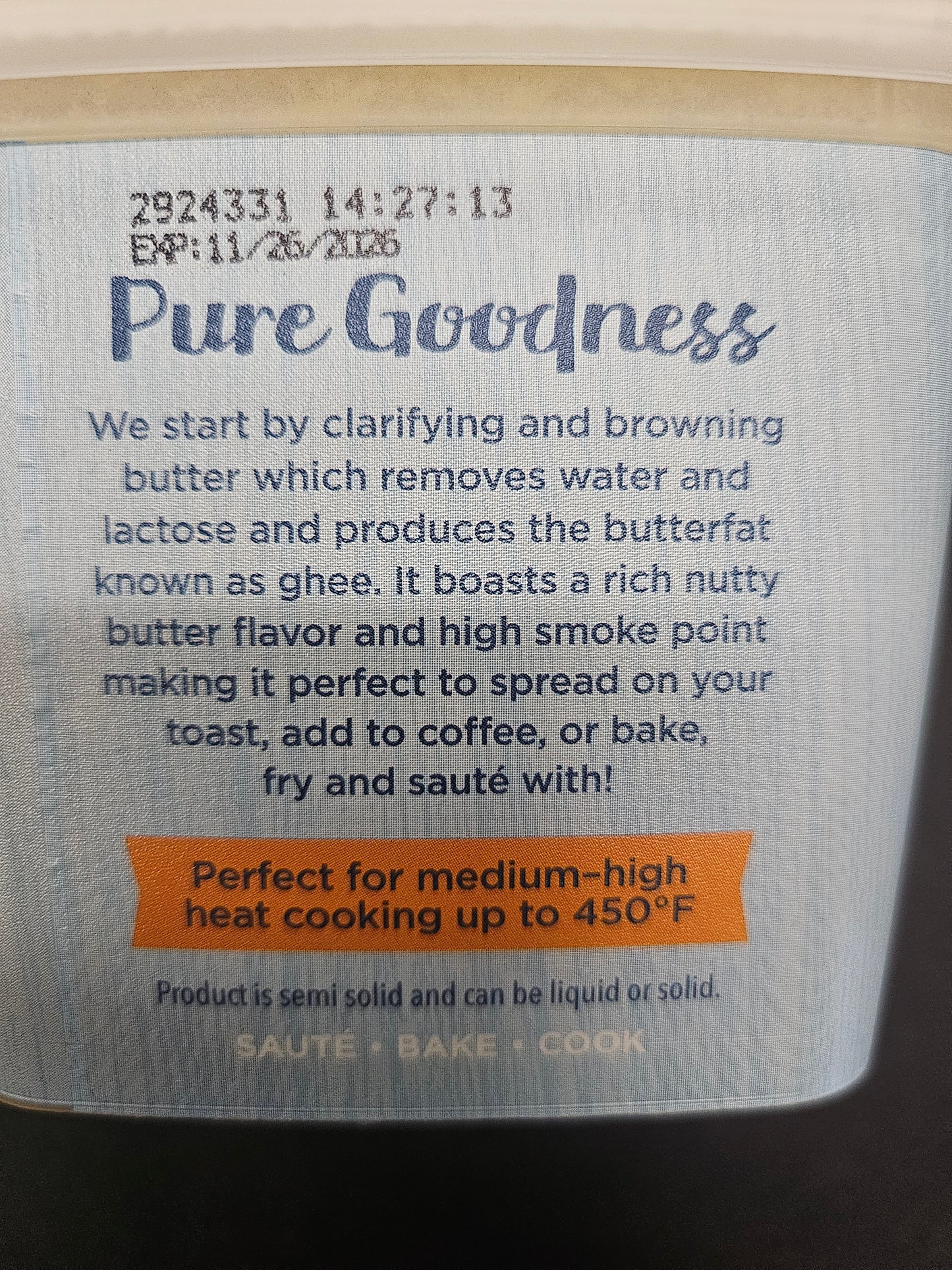 GHEE BUTTER CLARIFIED