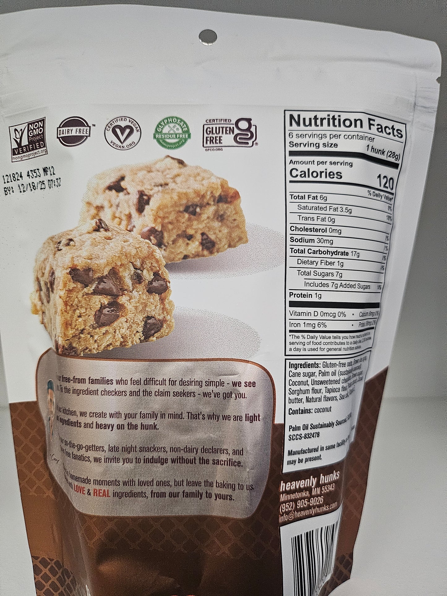 Heavenly Hunks Oatmeal Chocolate Chip