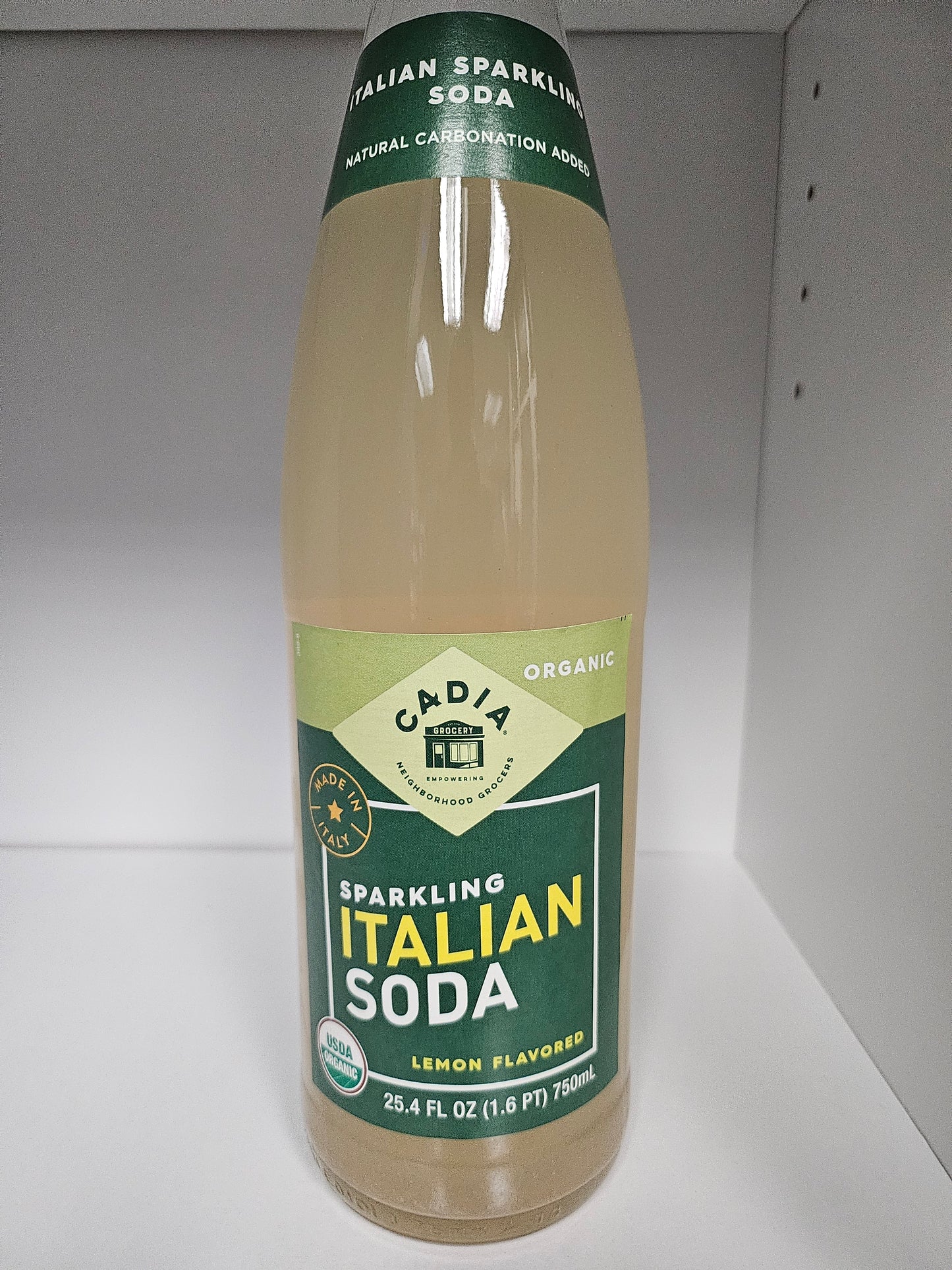 Cadia Sparkling Italian Soda Lemon Flavor
