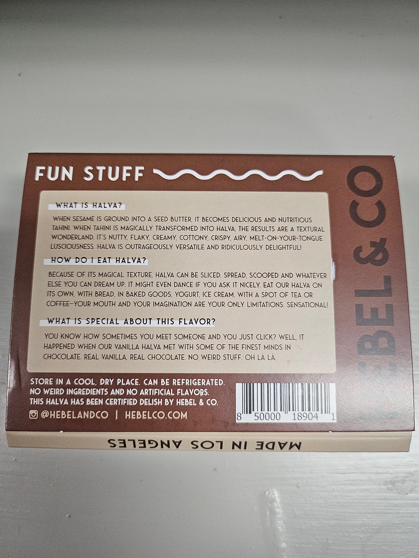 Organic Sesame Tahini Halva Chocolate Chunk