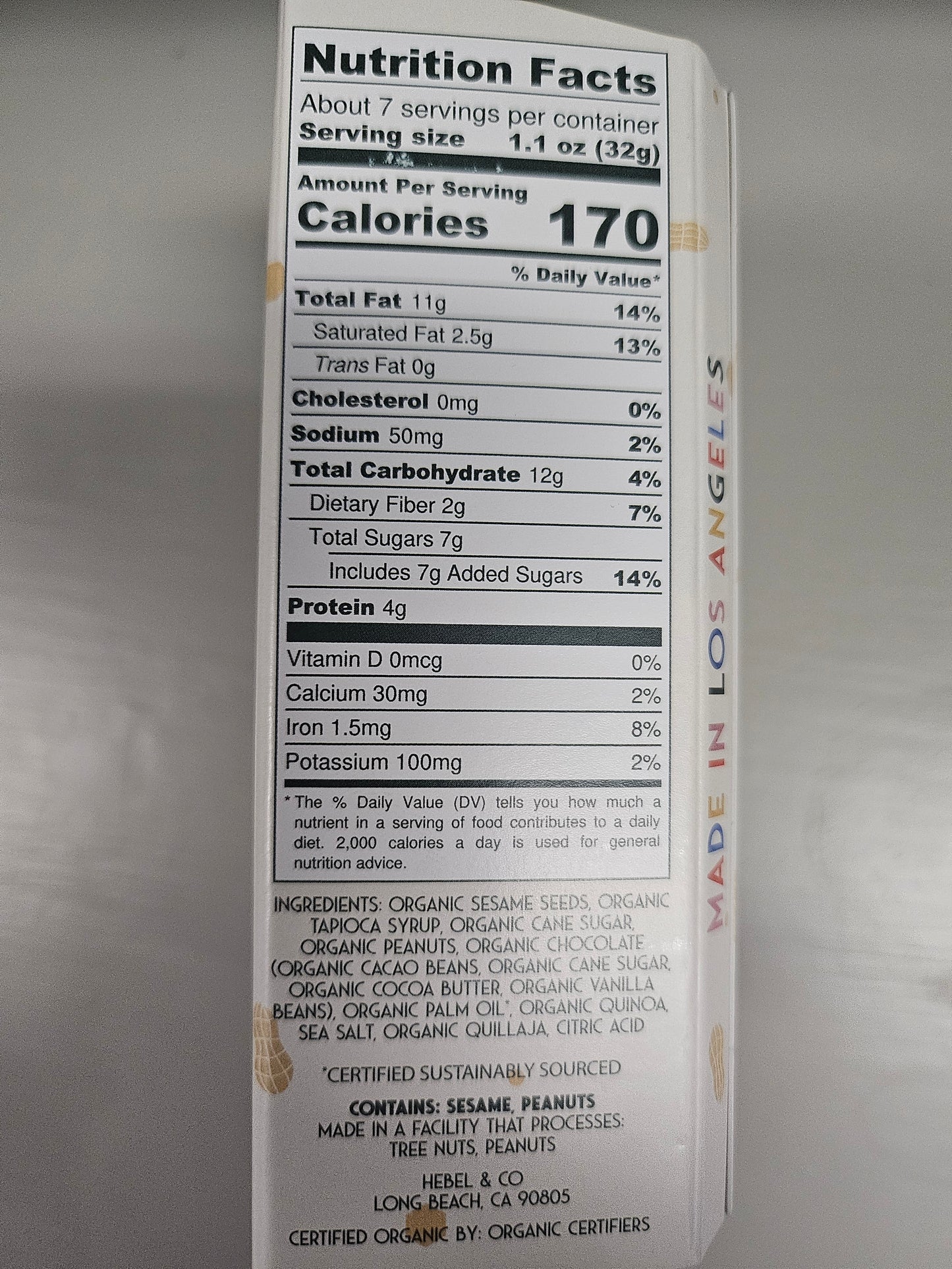 Organic Sesame Tahini Halva Peanut Butter Chocolate Crisp