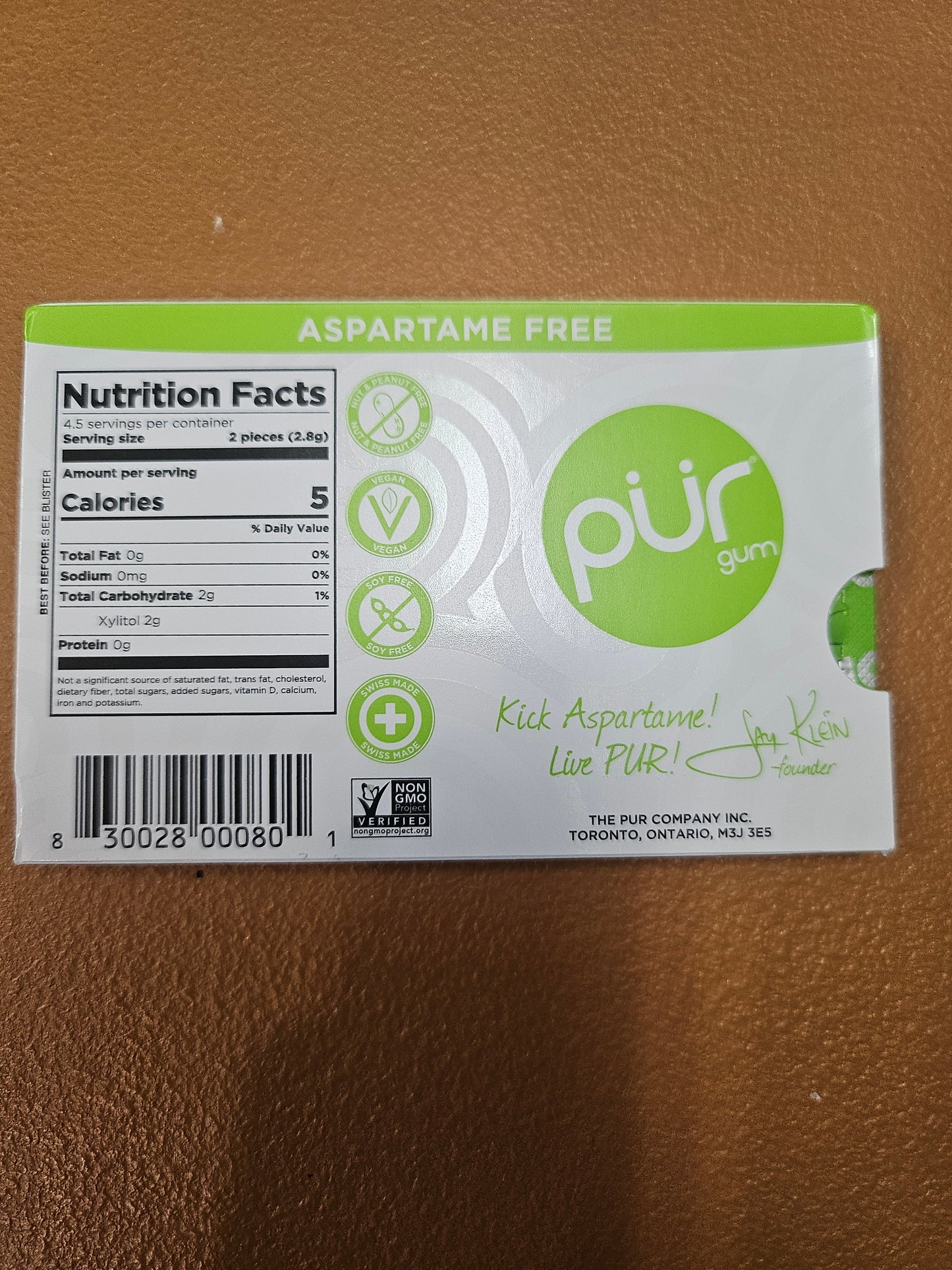 PUR Coolmint Gum