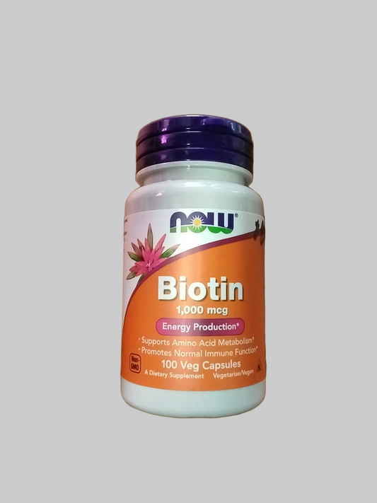 Biotin 100 capsules 1,000 mcg
