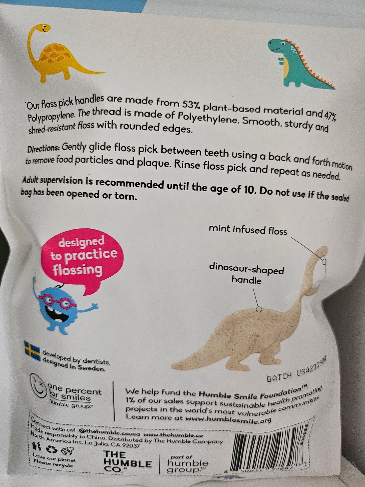 The Humble Co. FLOSS PICKS KIDS