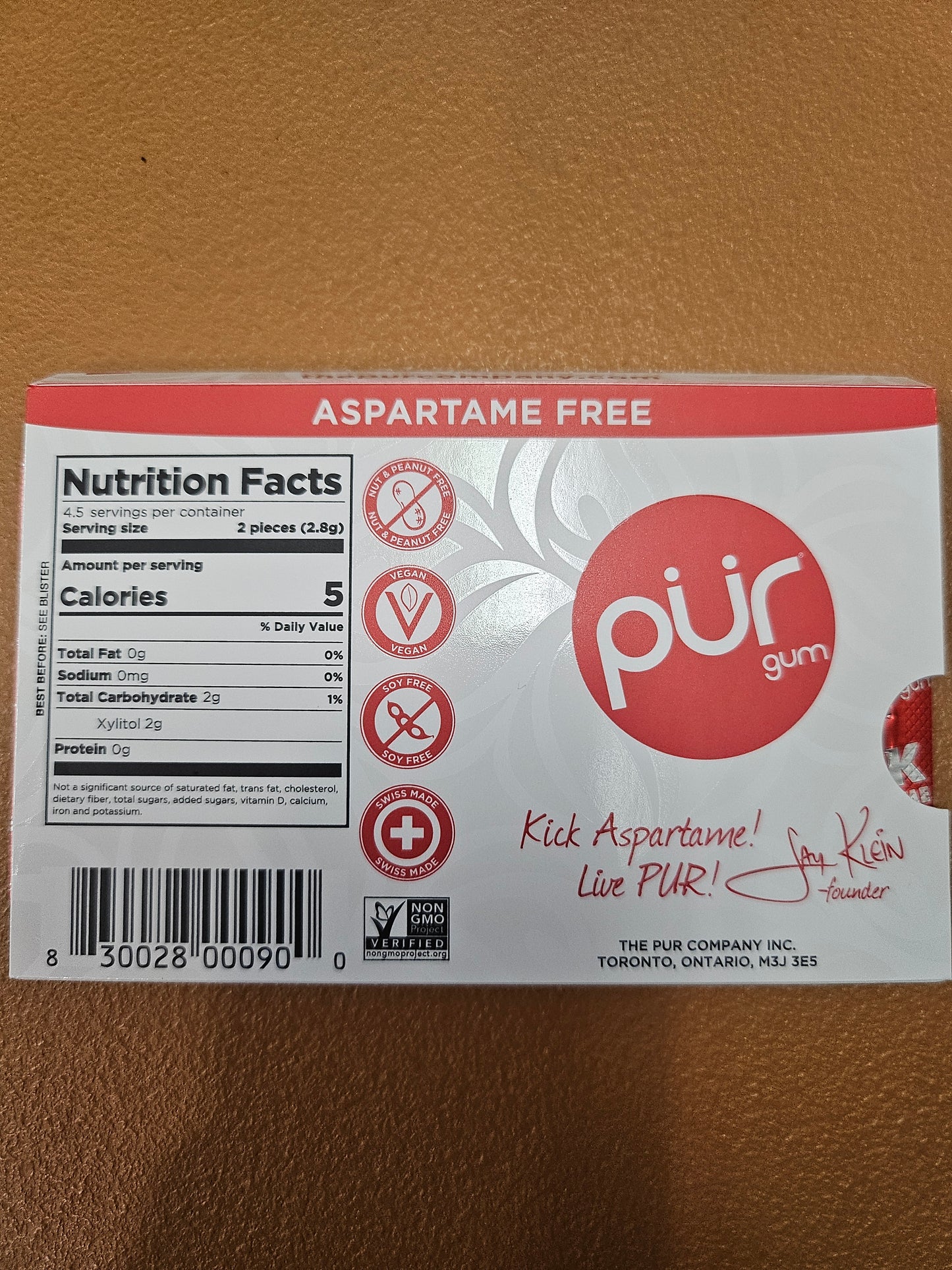 PUR Cinnamon Gum
