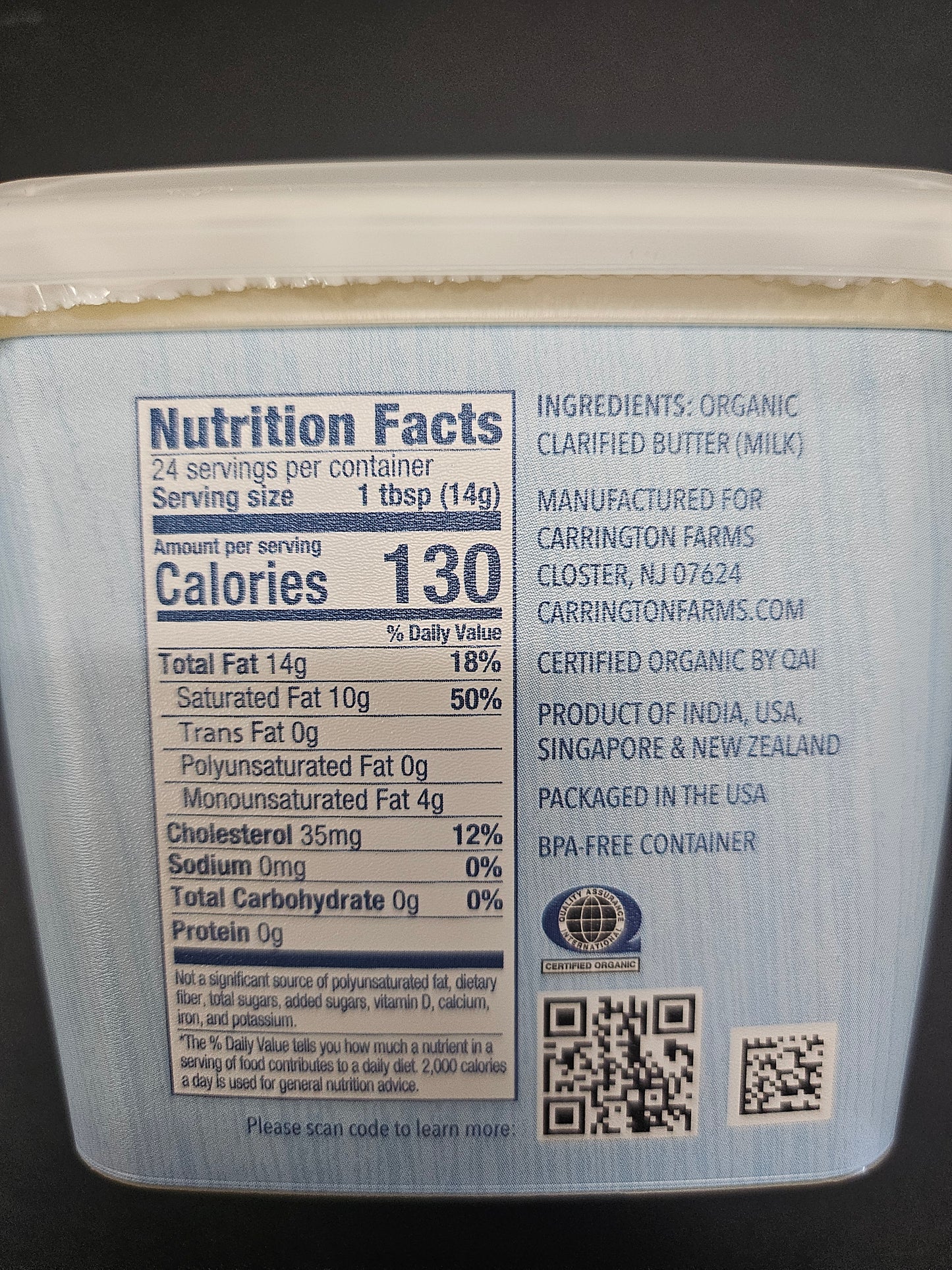 GHEE BUTTER CLARIFIED