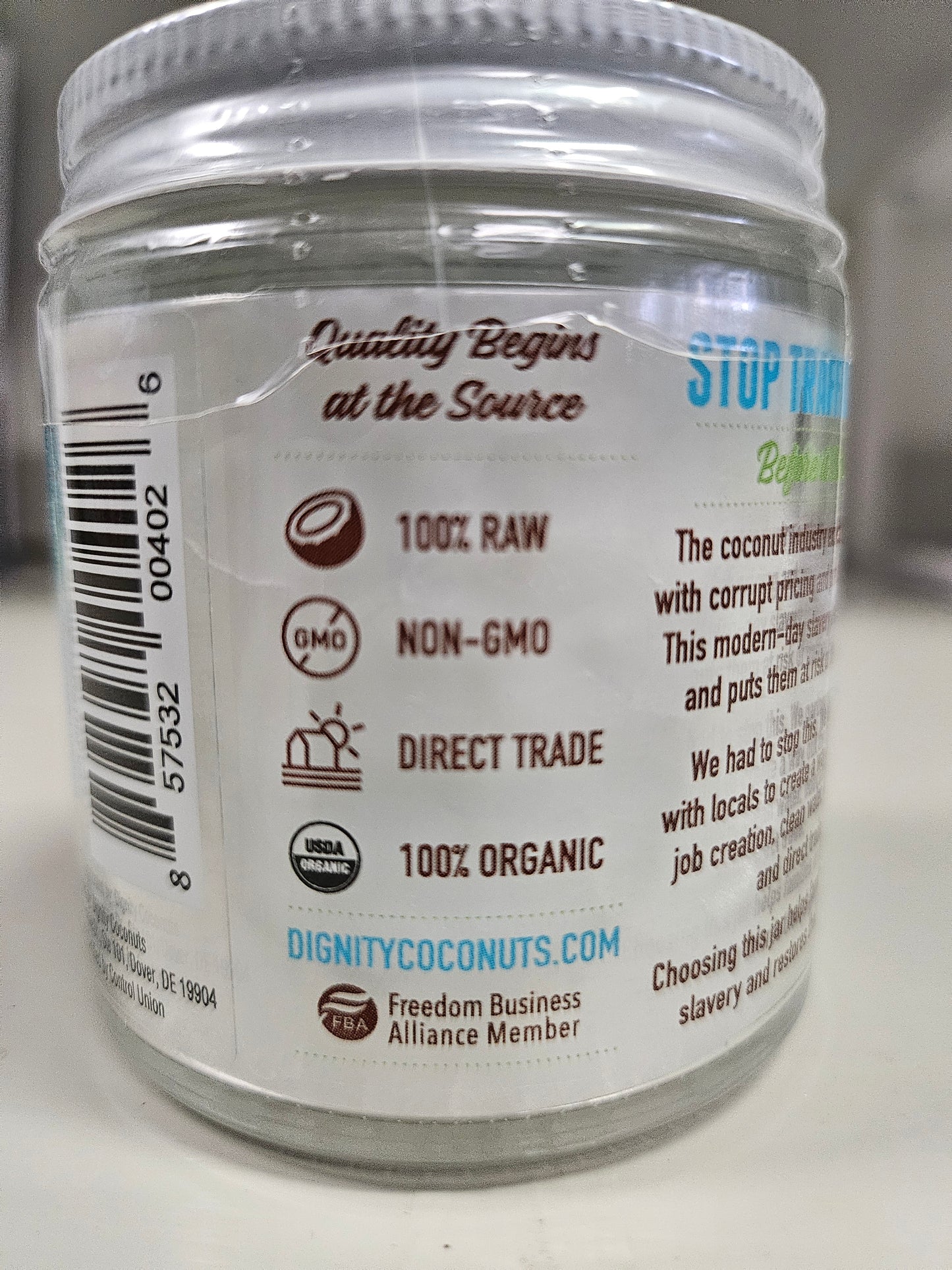 Dignity Raw Coconut Oil