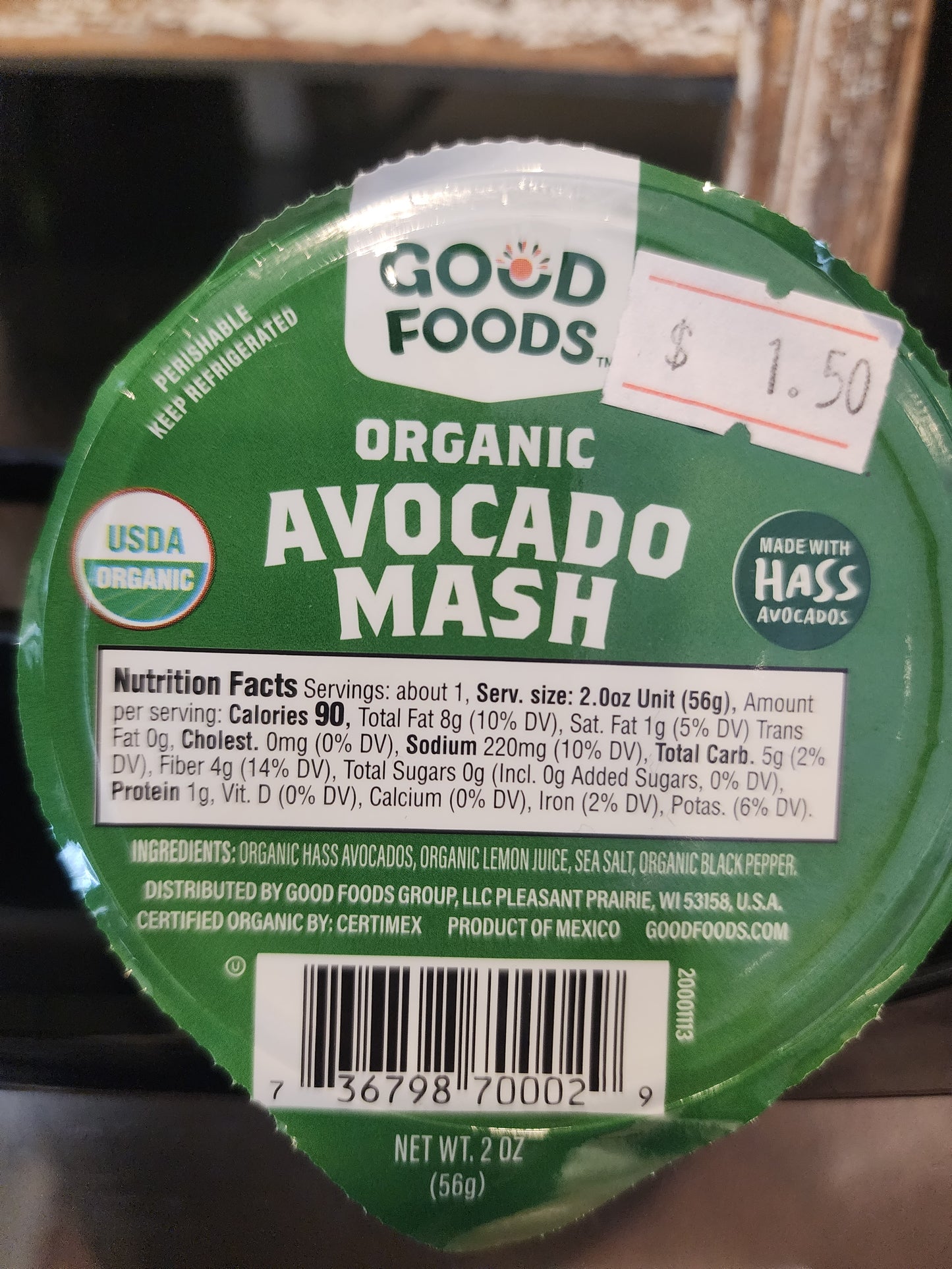 Good Foods Organic Avacado Mash
