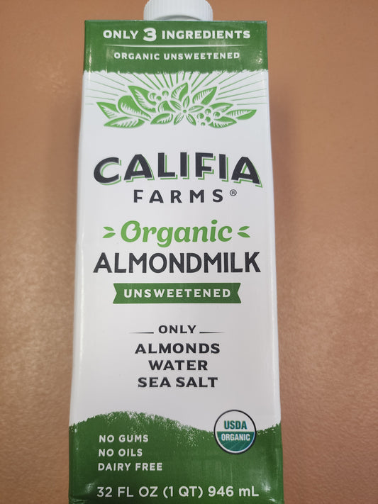 Califia Farms Organic Almondmilk Unsweetened