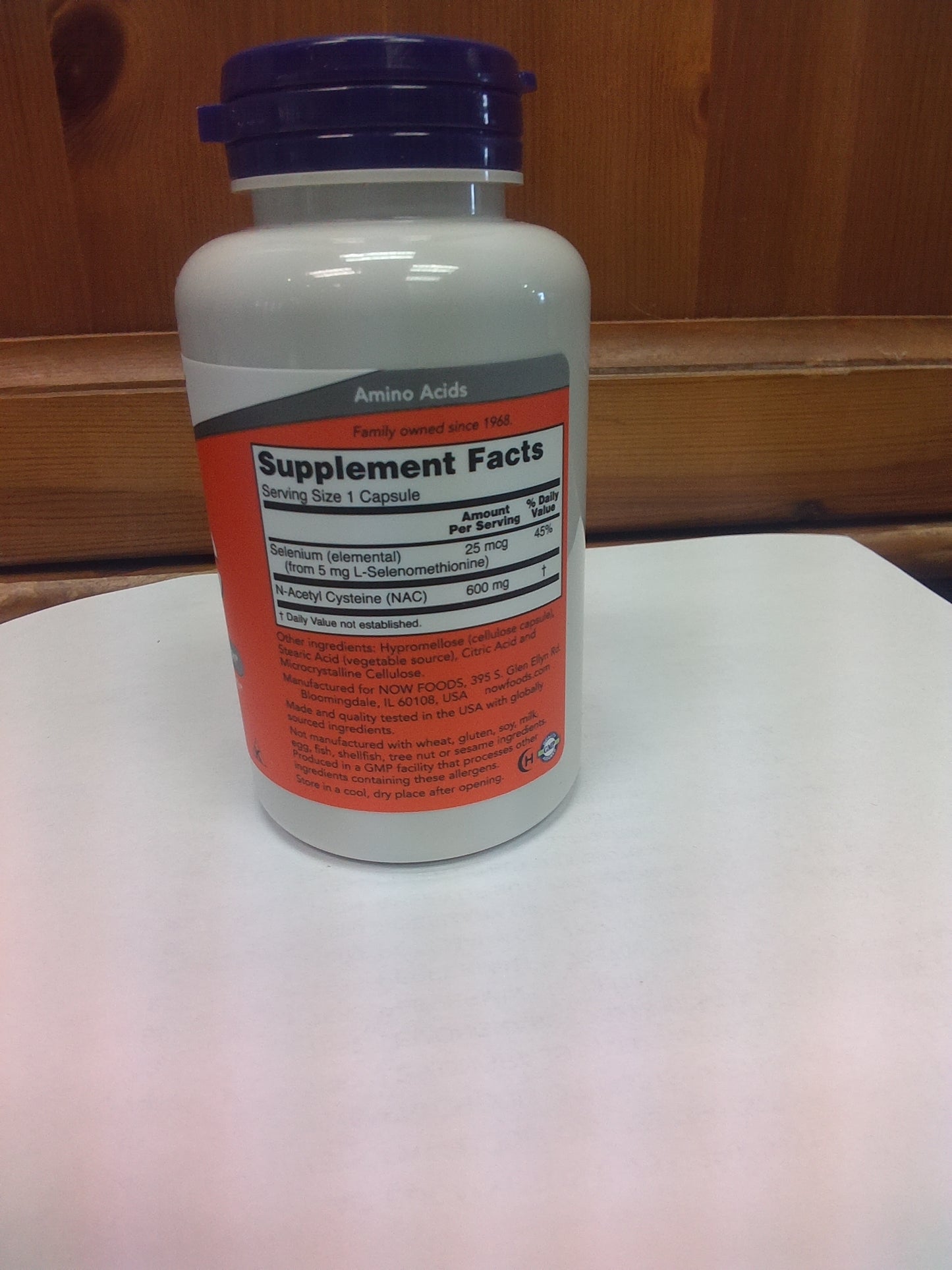 NAC-ACETYL CYSTEINE 600mg 100 VCAPS