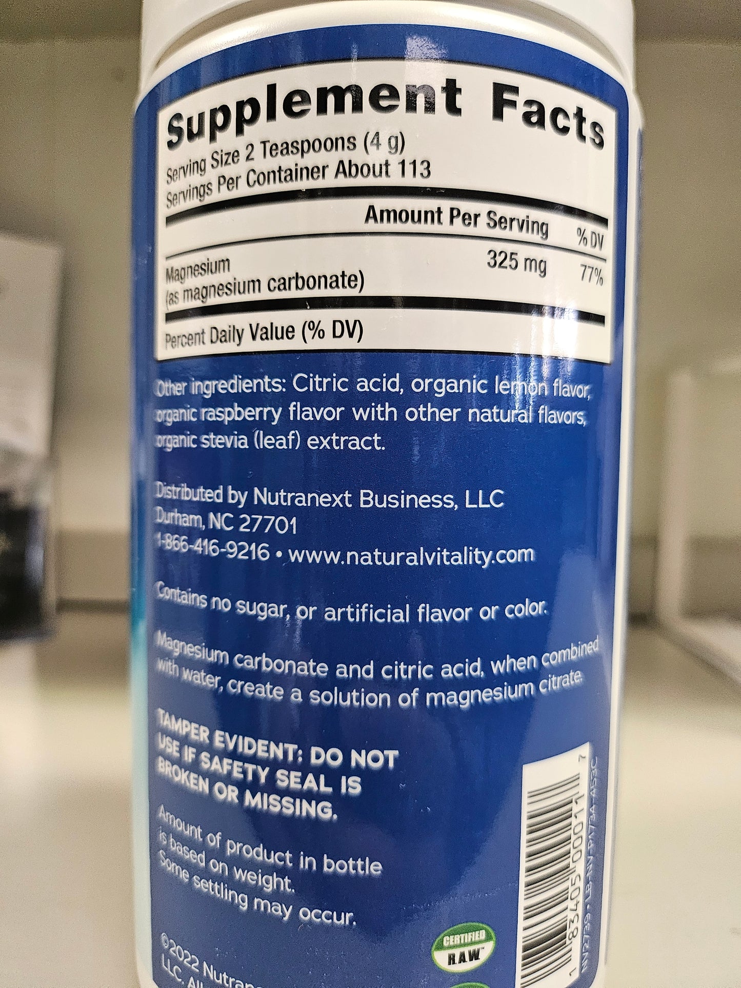 Natural Vitality Calm Magnesium Supplement