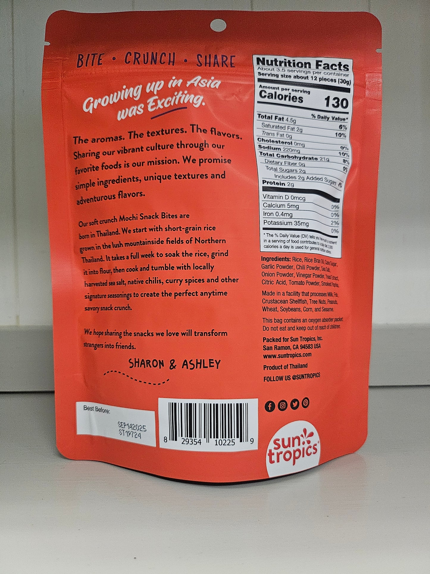 Sun Tropics Mochi Thai Bird Sriracha Snack Bites
