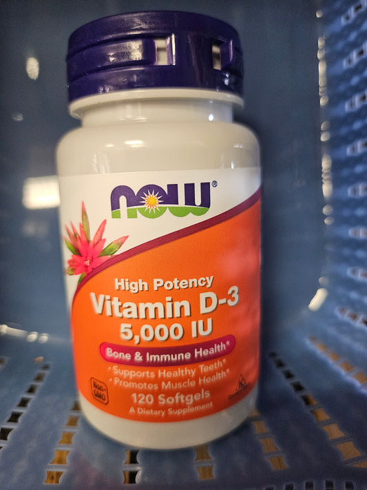 VIT D-3 5000IU 120 SGELS
