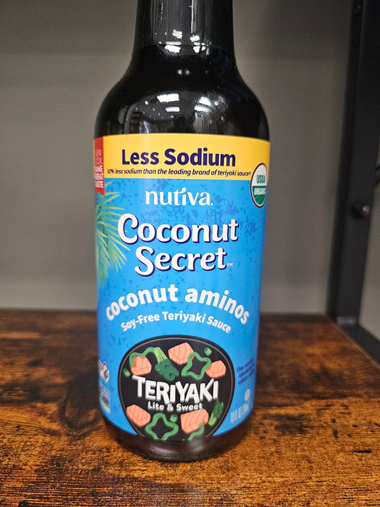 Nutiva Coconut Secret Soy Free Teriyaki  Sauce 10 oz